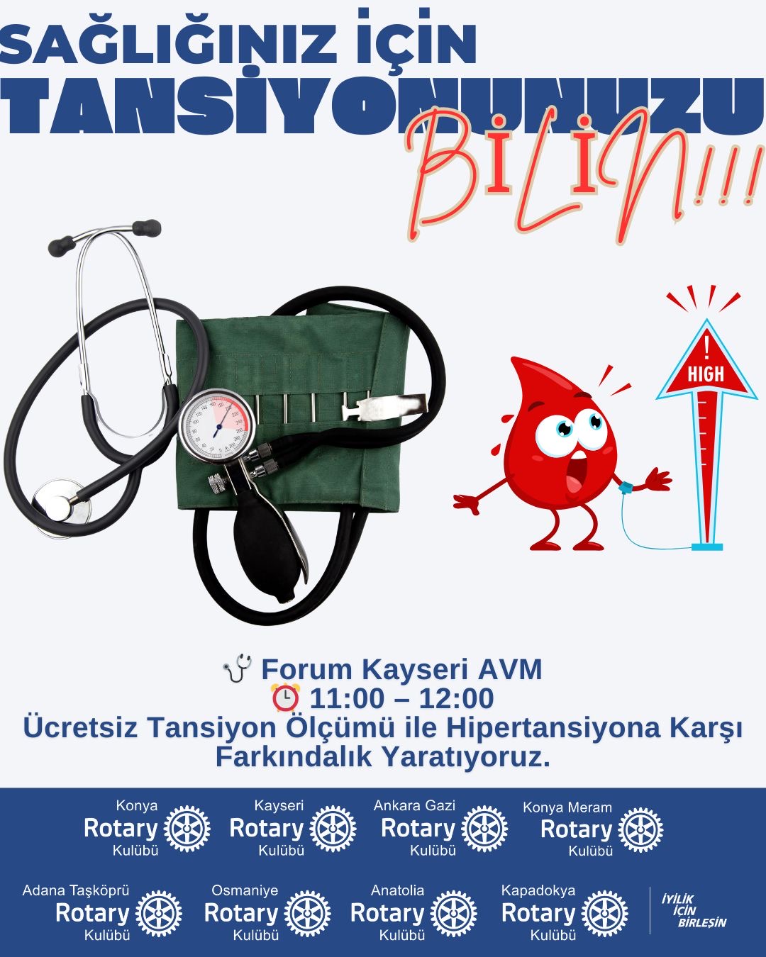 Avm de tansiyon ölçümü