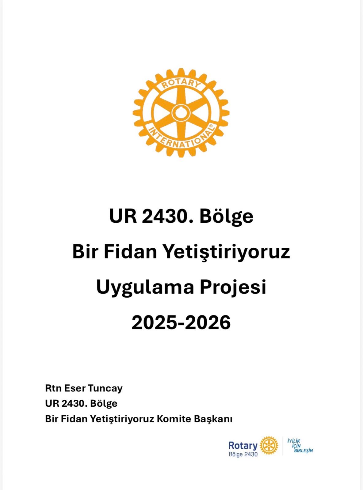 Bir fidan Yetiştiriyoruz