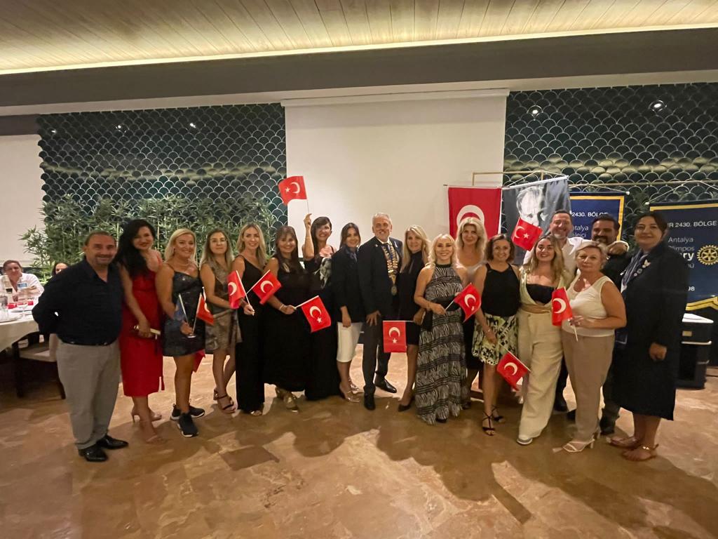 ANTALYA OLİMPOS ROTARY KULÜBÜ 30 AĞUSTOS ZAFER BAYRAMI KUTLAMASI