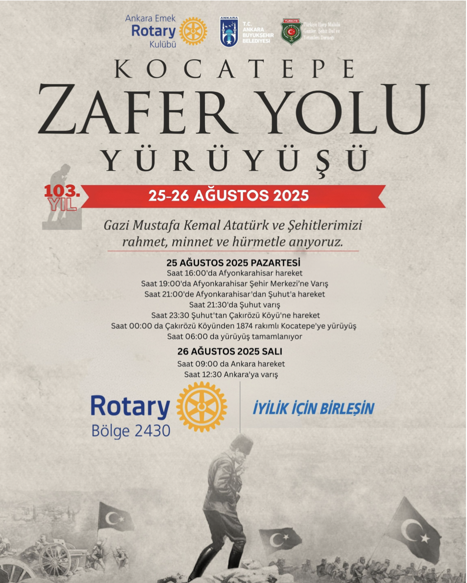 Kocatepe zafer Yolu Yürüyüşü