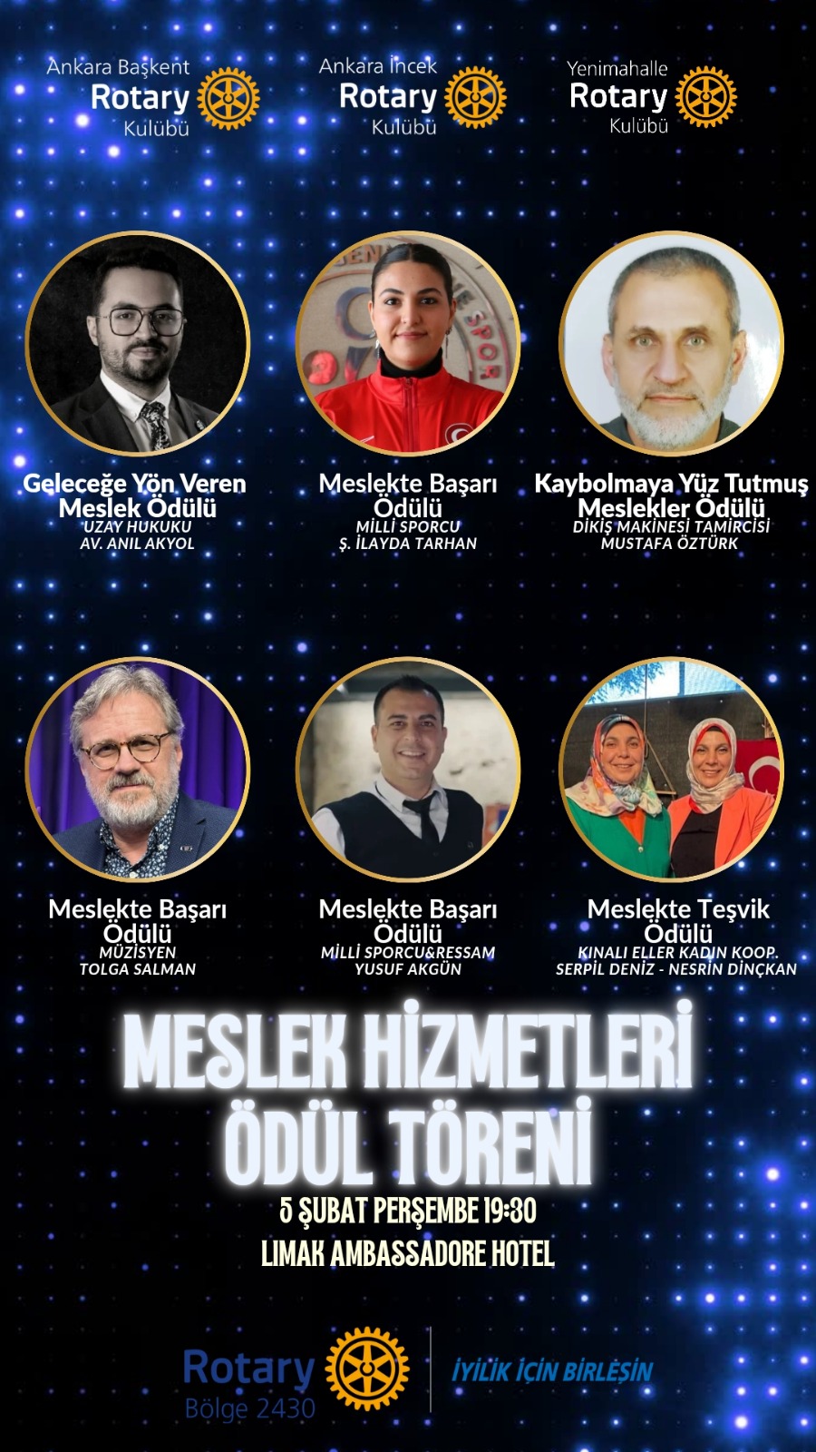 MESLEK HİZMET ÖDÜLLERİ