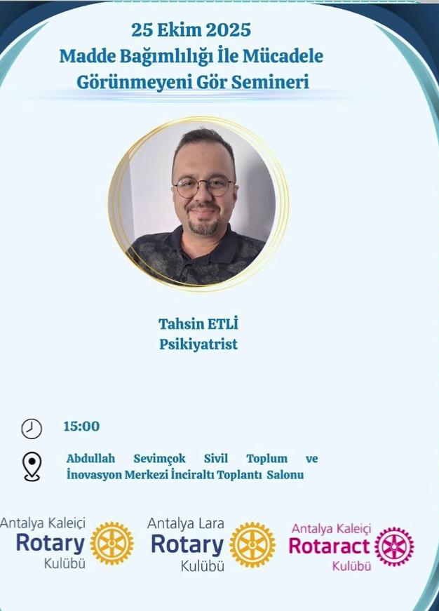 Madde Bağımlılığı ile Mücadele Görünmeyeni Gör Semineri