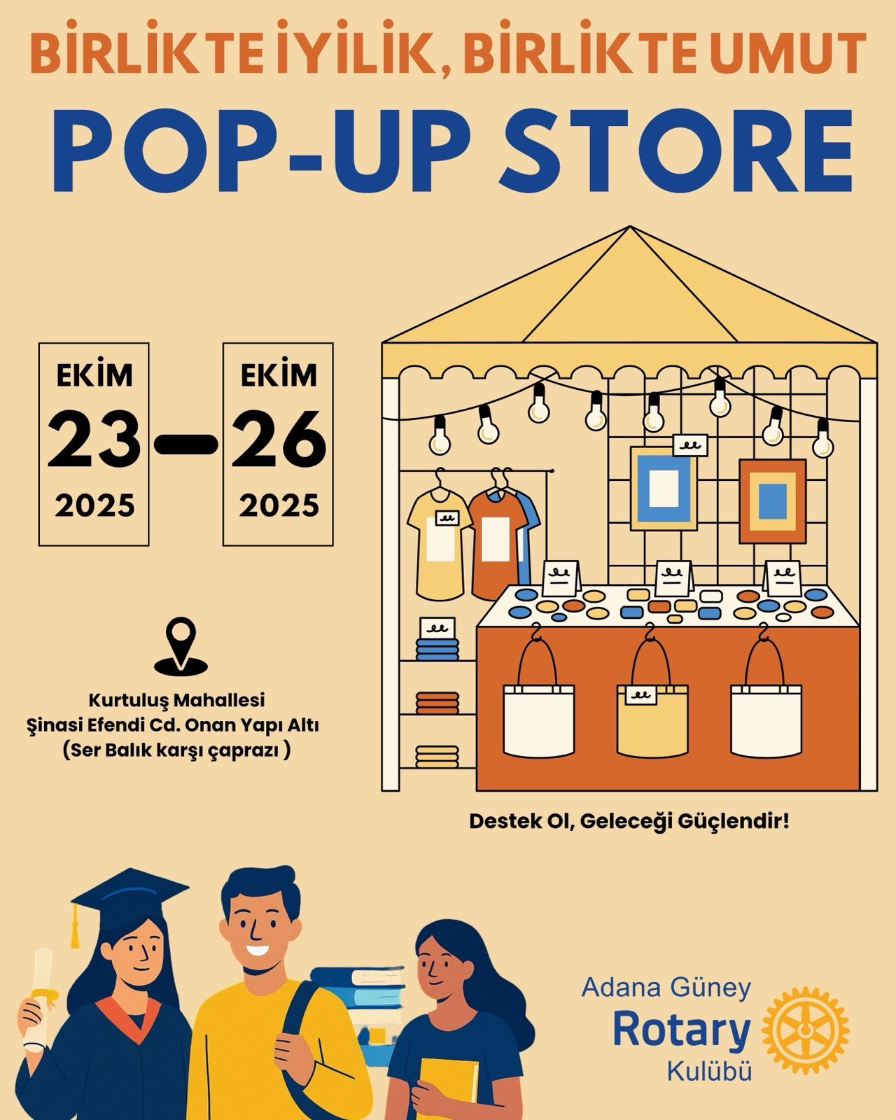 Güney Rotary Kulübü POP-UP Store İkinci El Eşya Mağazası