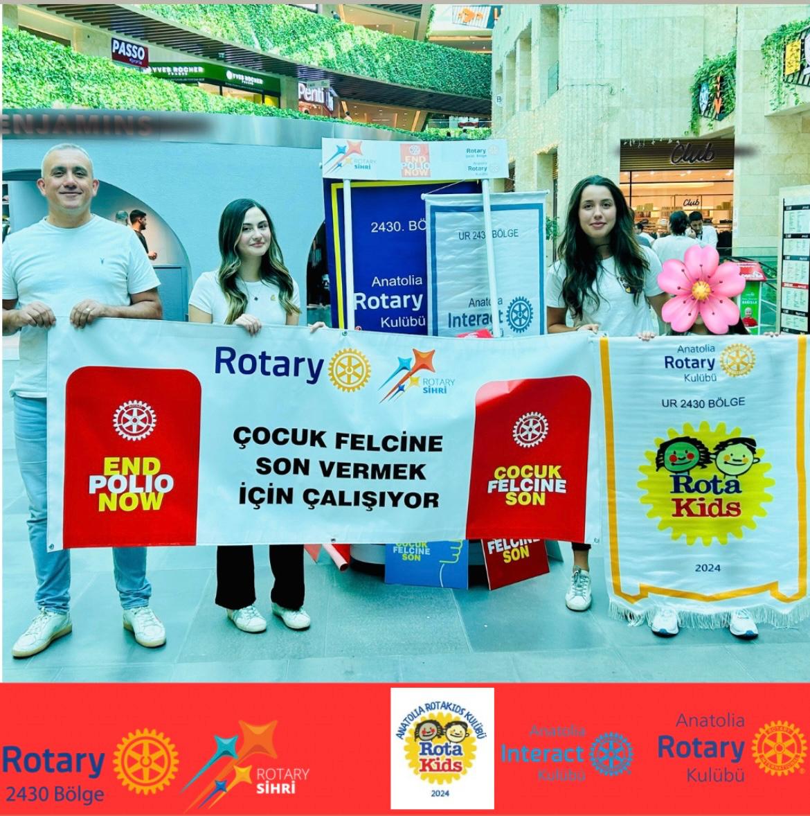 ANATOLIA ROTARY KULÜBÜ OLARAK 24 EKİM POLİO GÜNÜ FARKINDALIK ETKİNLİĞİ