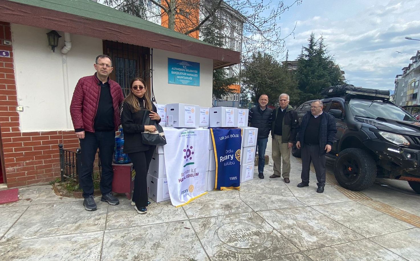 ORDU ROTARY KULÜBÜ GÖNÜLDEN VERENLER PROJESİNİ GERÇEKLEŞTİRDİ.