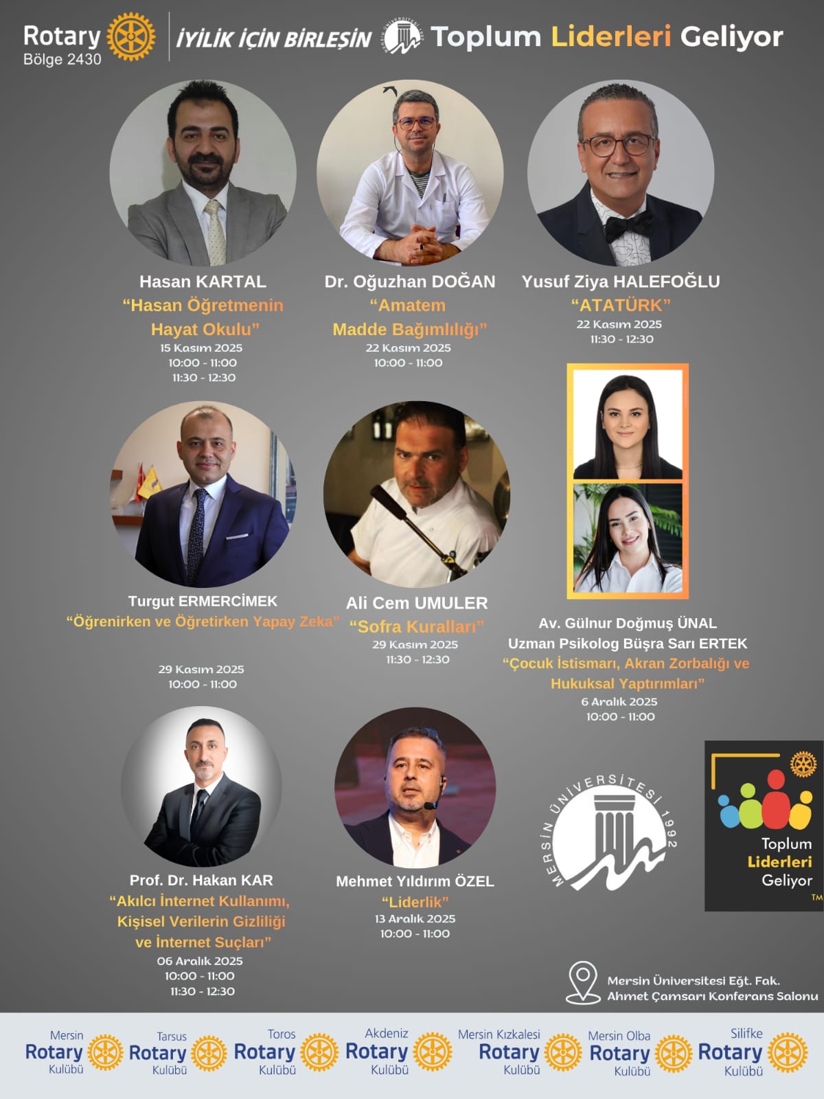 TOPLUM LİDERLERİ GELİYOR