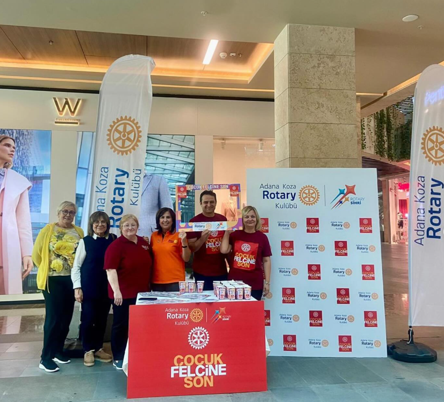 Adana Koza Rotary Kulübü, Polio ile Mücadelede!