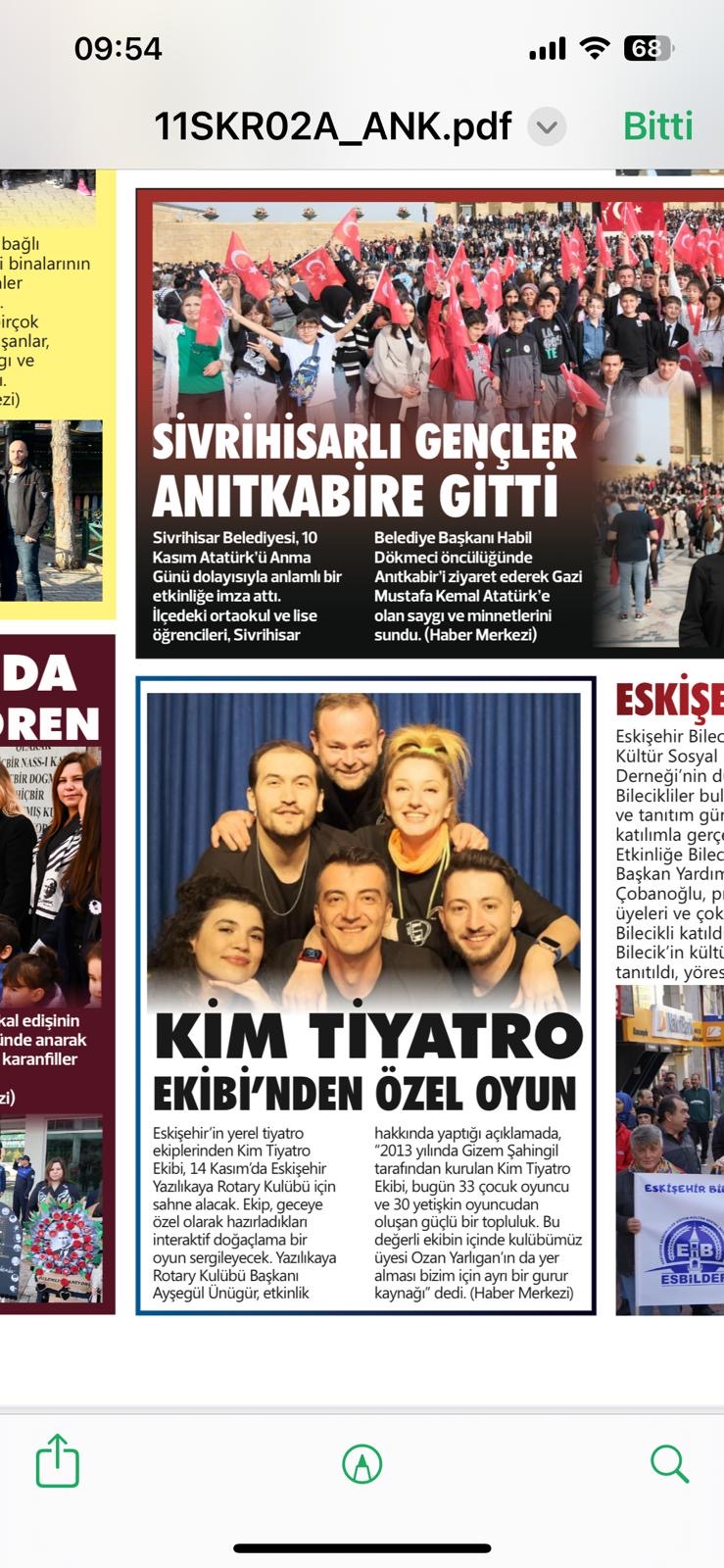 Rotatiyatro etkinliğimiz