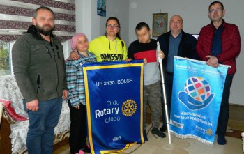 ORDU ROTARY KULÜBÜ GÖRME ENGELLİ Y.M.Ş ADLI ÖĞRENCİYE WEWALK (AKILI BOSTON) CİHAZI HEDİYE ETTİ.