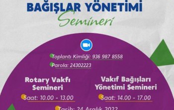 Vakıf ve Bağışlar Semineri