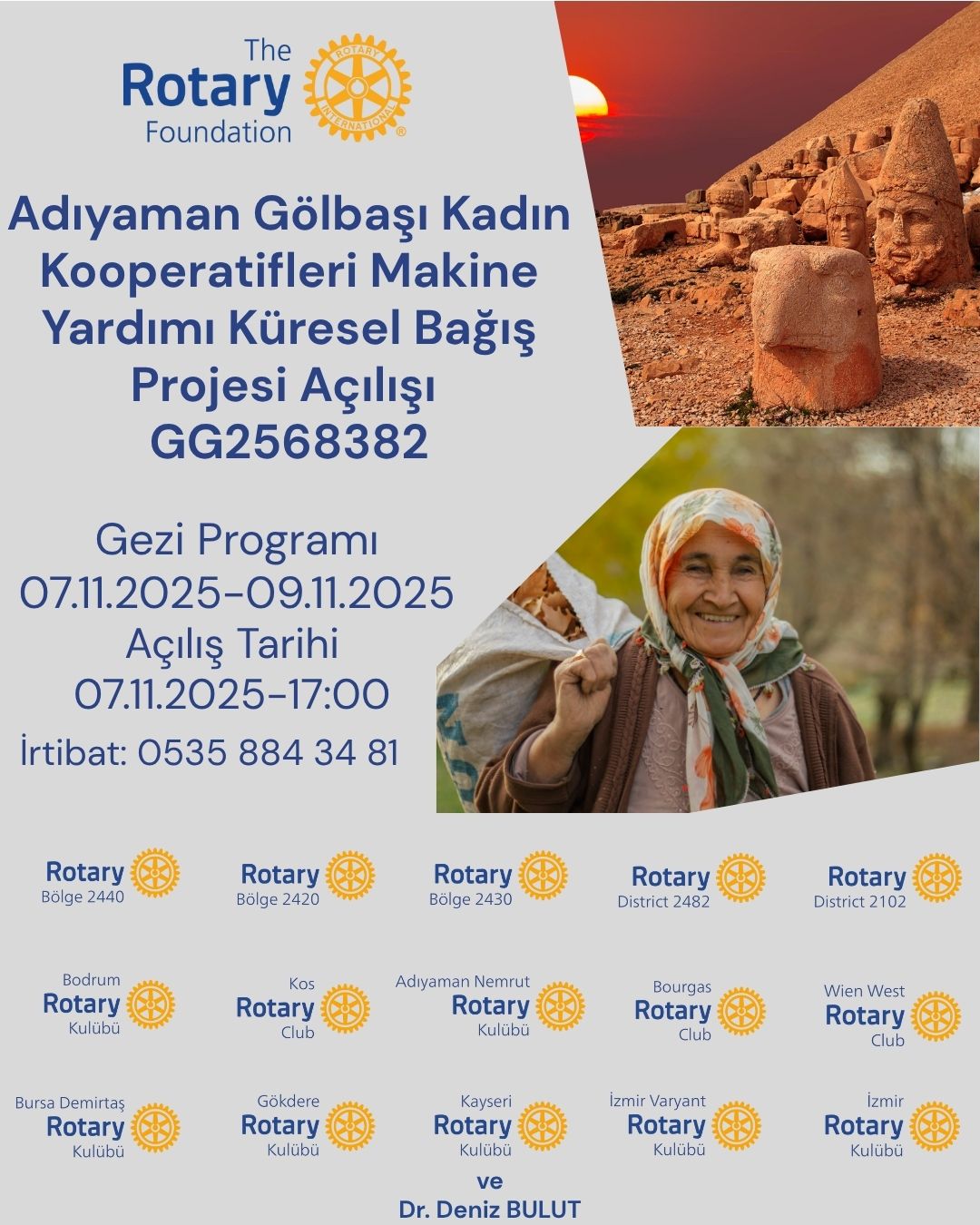 Rotaract kulüpleri ile bir eşleşmiş bağış projesine ortak olmak