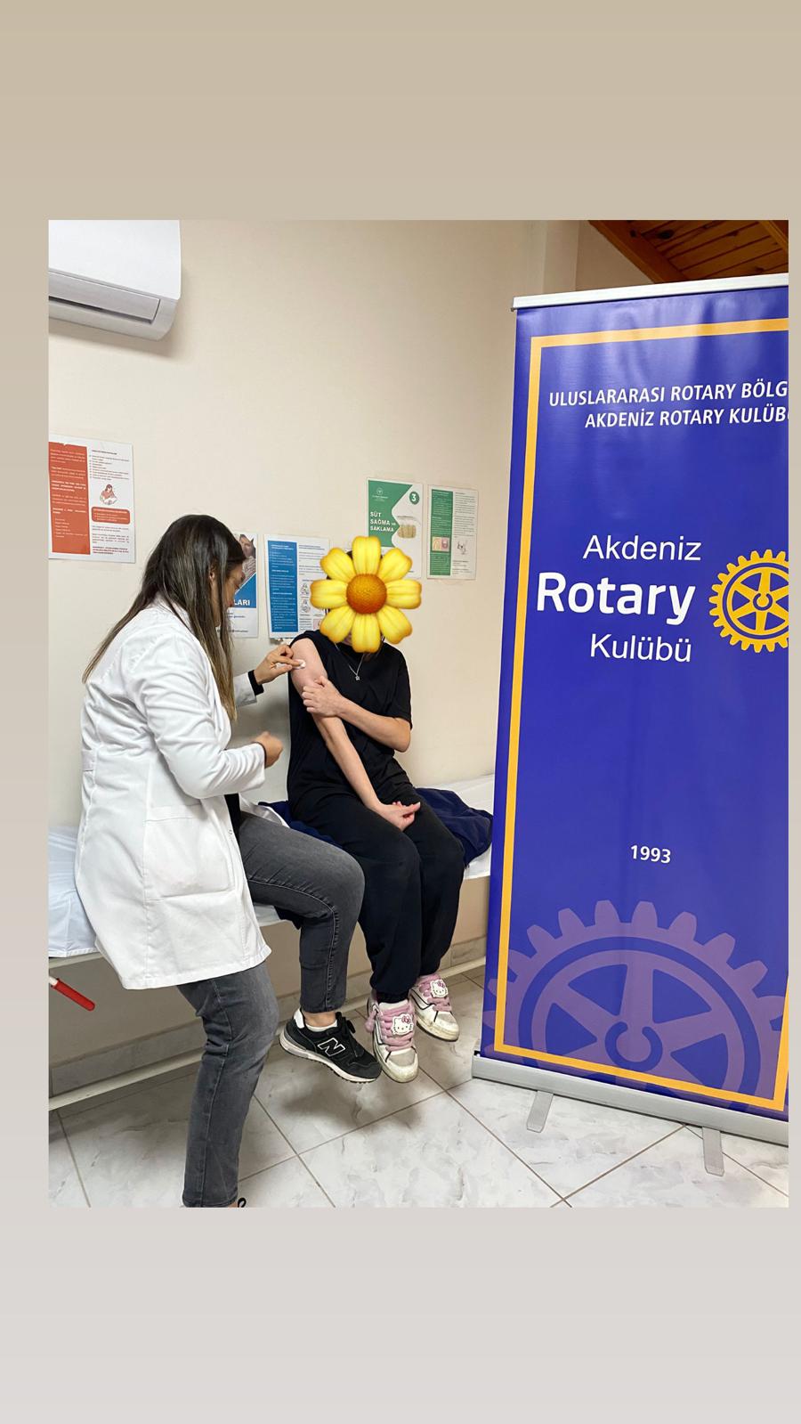 Akdeniz Rotary Kulübü 2 Çocuğumuza HPV Aşılama Projesi