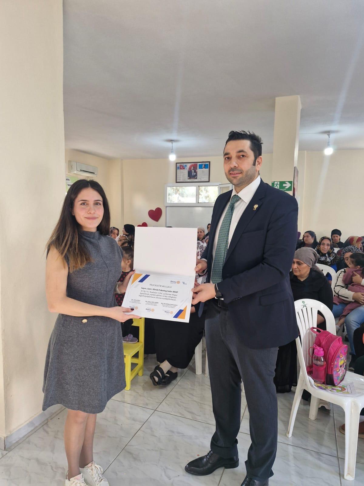 Akdeniz Rotary Kulübü EVKA Projesi
