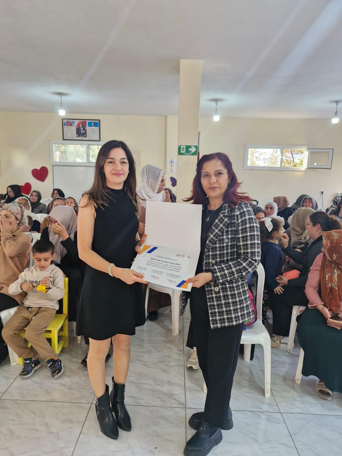 Akdeniz Rotary Kulübü EVKA Projesi