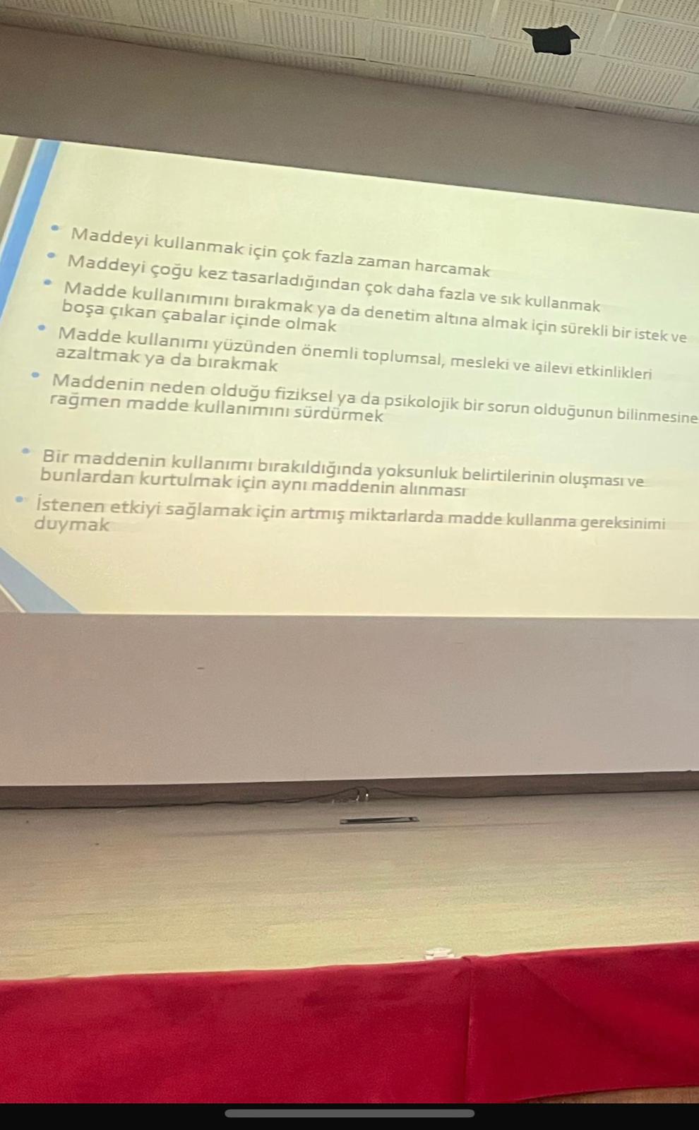 ANTALYA OLİMPOS RK MADDE BAĞIMLILIĞI PROJESİ