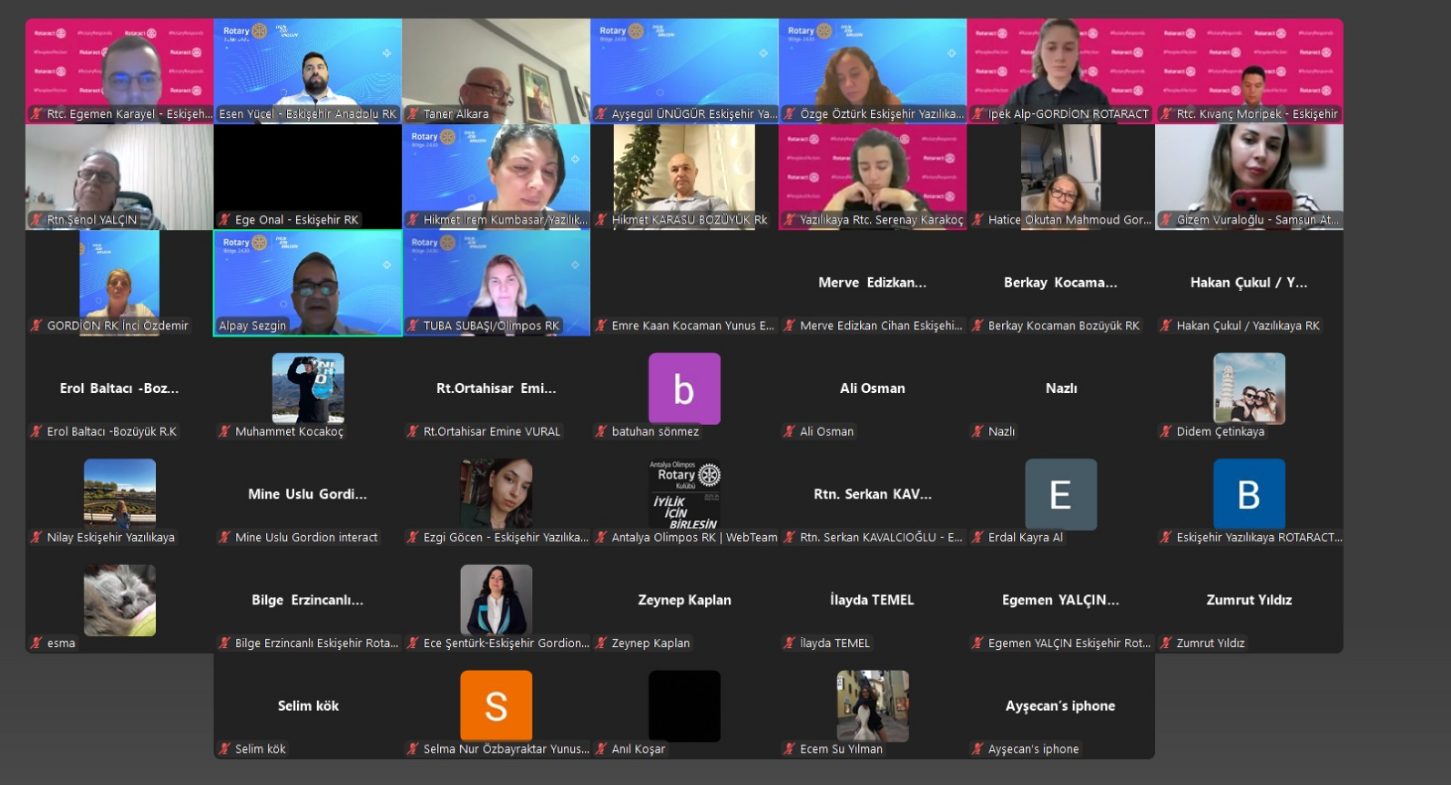Kalpsağlığı farkındalık semineri online olarak Eskişehir Kulüpleri katılımı