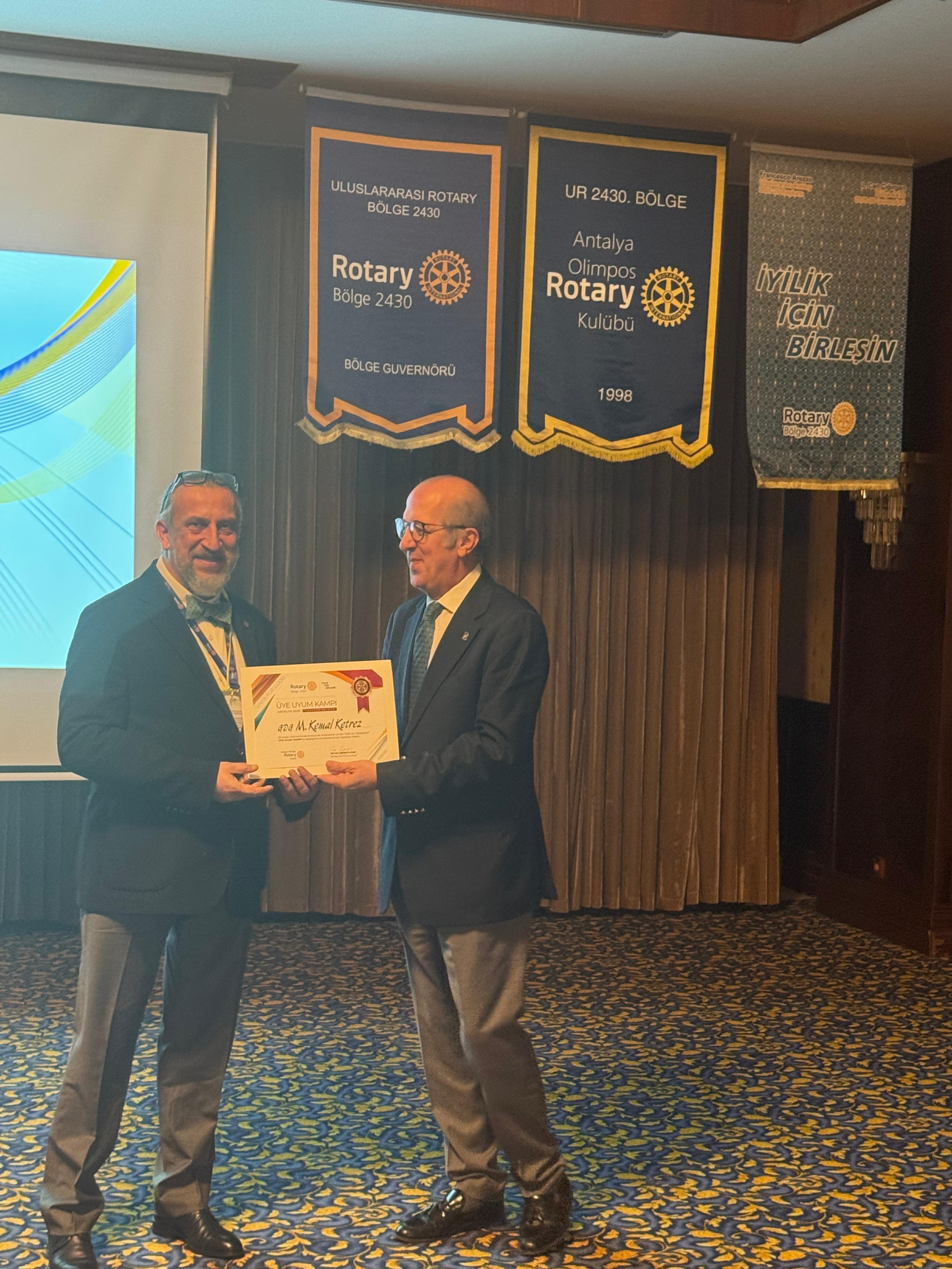 ANTALYA OLİMPOS RK ÜYELERİNİN ROTARY BİLGİLERİ BİLGİLENDİRME TOPLANTILARINA KATILIMI