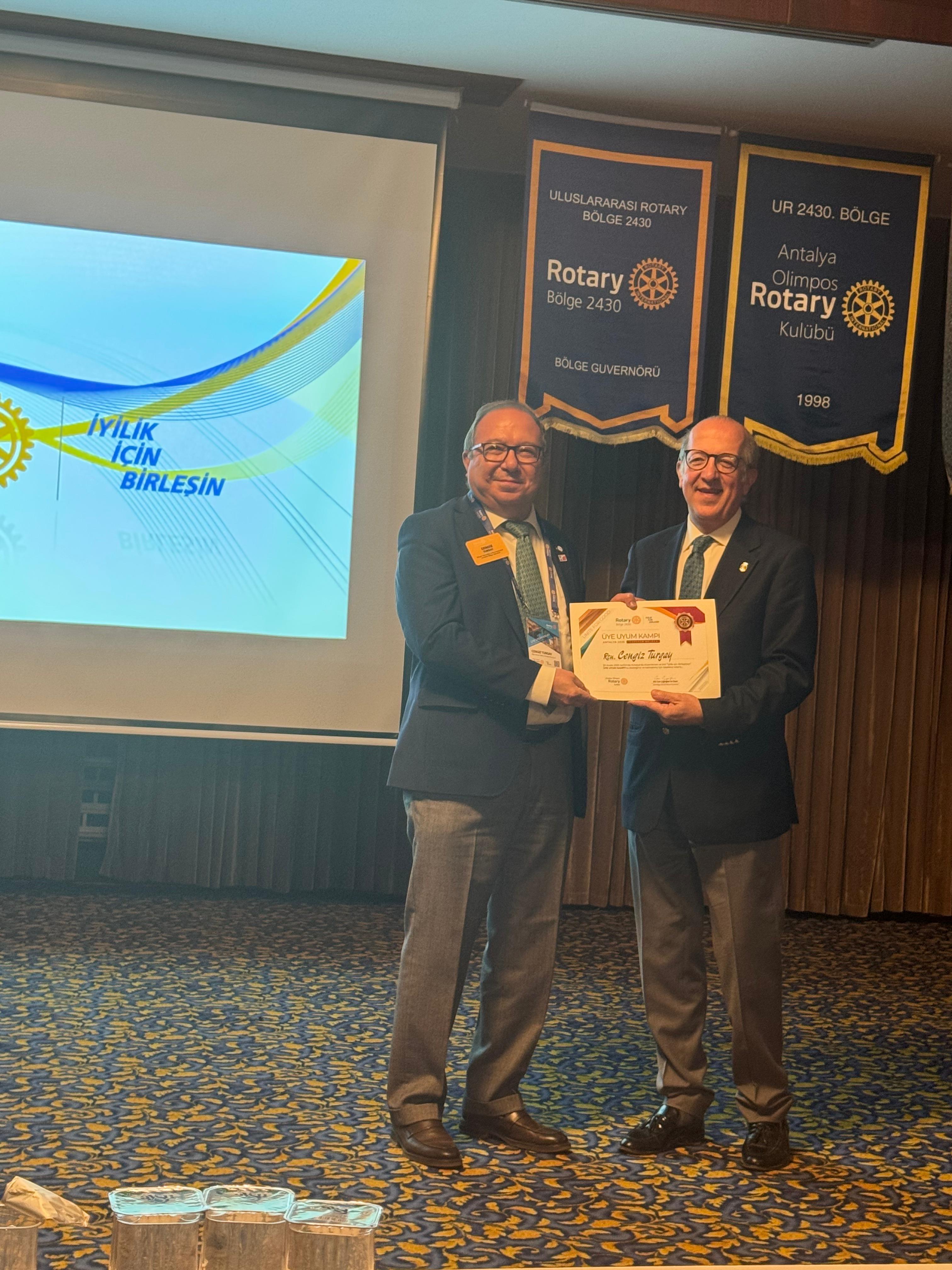 ANTALYA OLİMPOS RK ÜYELERİNİN ROTARY BİLGİLERİ BİLGİLENDİRME TOPLANTILARINA KATILIMI