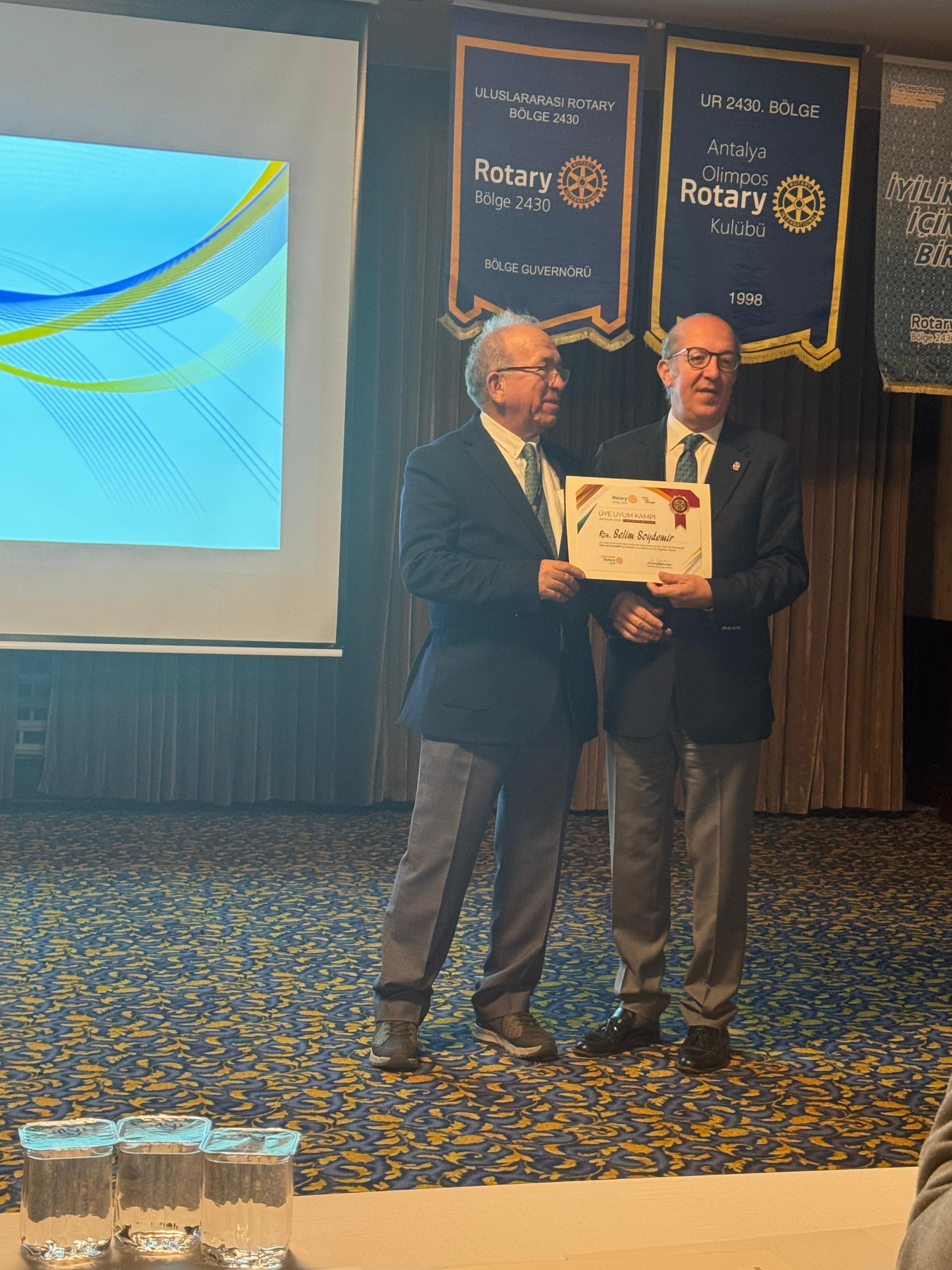 ANTALYA OLİMPOS RK ÜYELERİNİN ROTARY BİLGİLERİ BİLGİLENDİRME TOPLANTILARINA KATILIMI