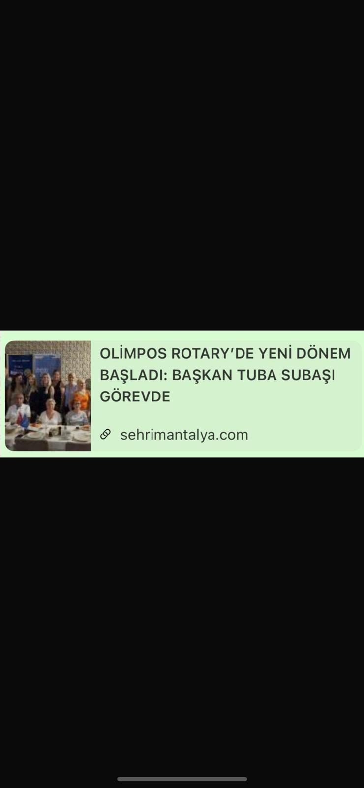 ANTALYA OLİMPOS RK TOPLUM HİZMETLERİ PROJELERİNİN BASIN HABERLERİ