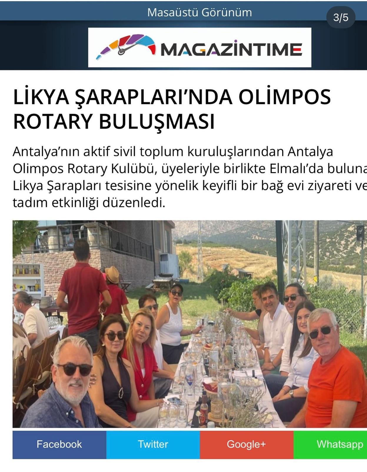 ANTALYA OLİMPOS RK TOPLUM HİZMETLERİ PROJELERİNİN BASIN HABERLERİ