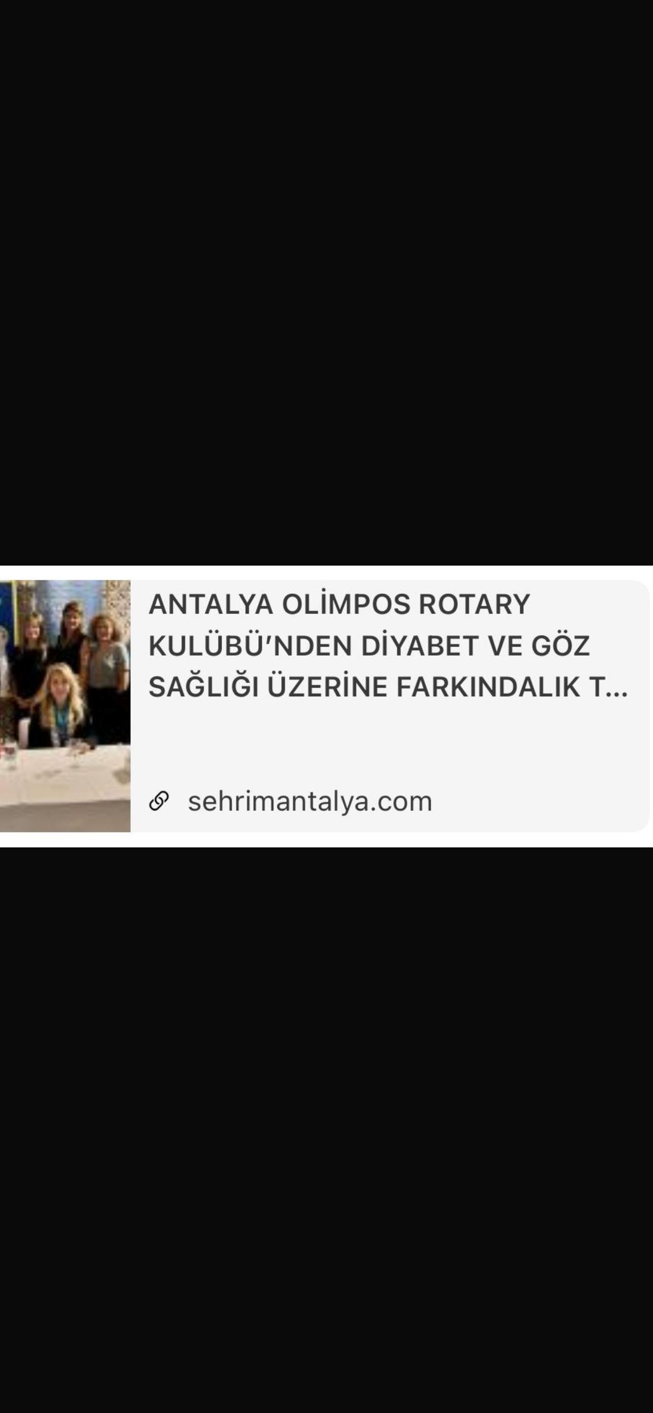 ANTALYA OLİMPOS RK TOPLUM HİZMETLERİ PROJELERİNİN BASIN HABERLERİ