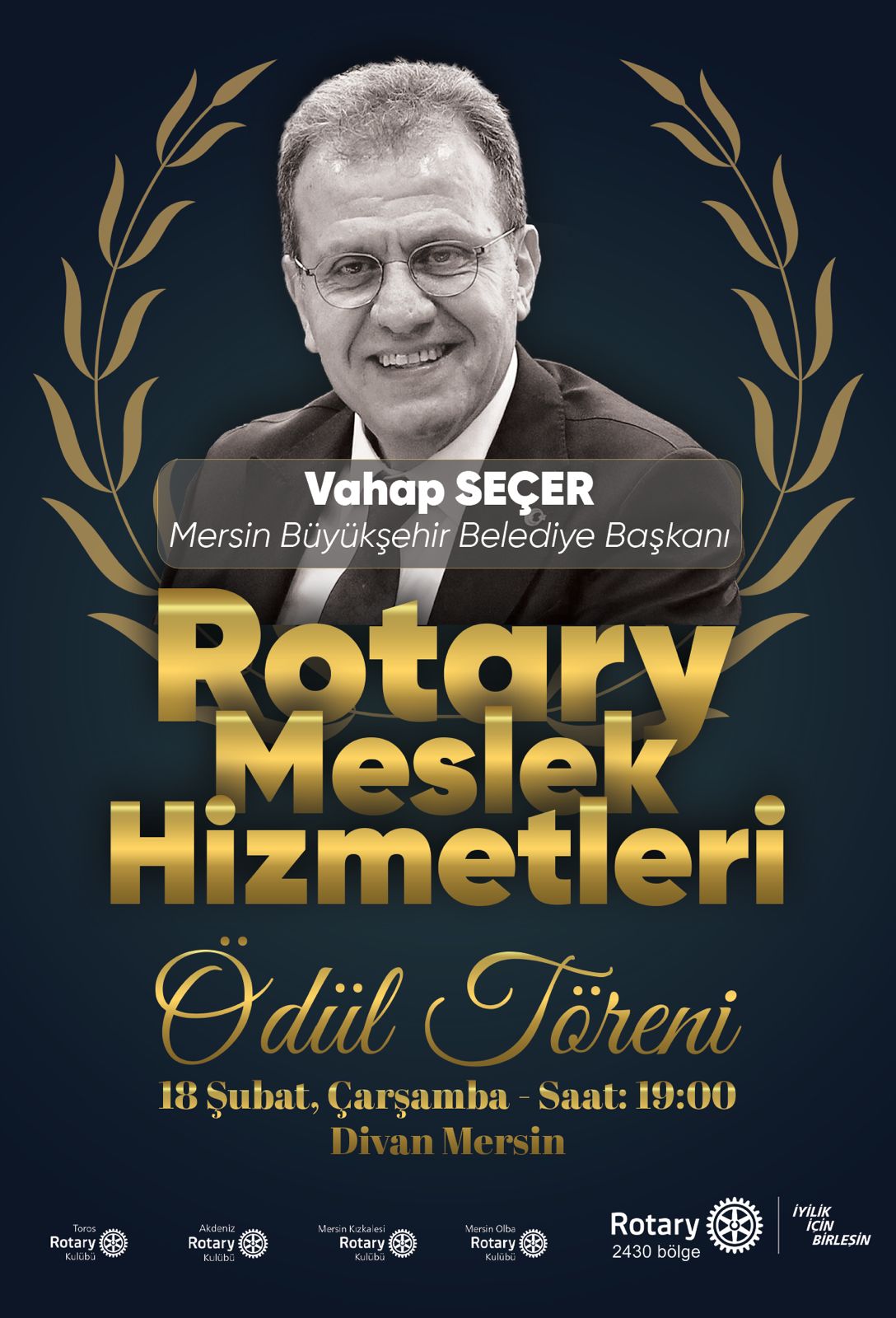 Akdeniz Rotary Kulübü Meslek Başarı Ödül Töreni