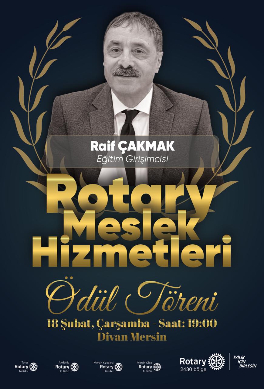 Akdeniz Rotary Kulübü Meslek Teşvik Ödül Töreni