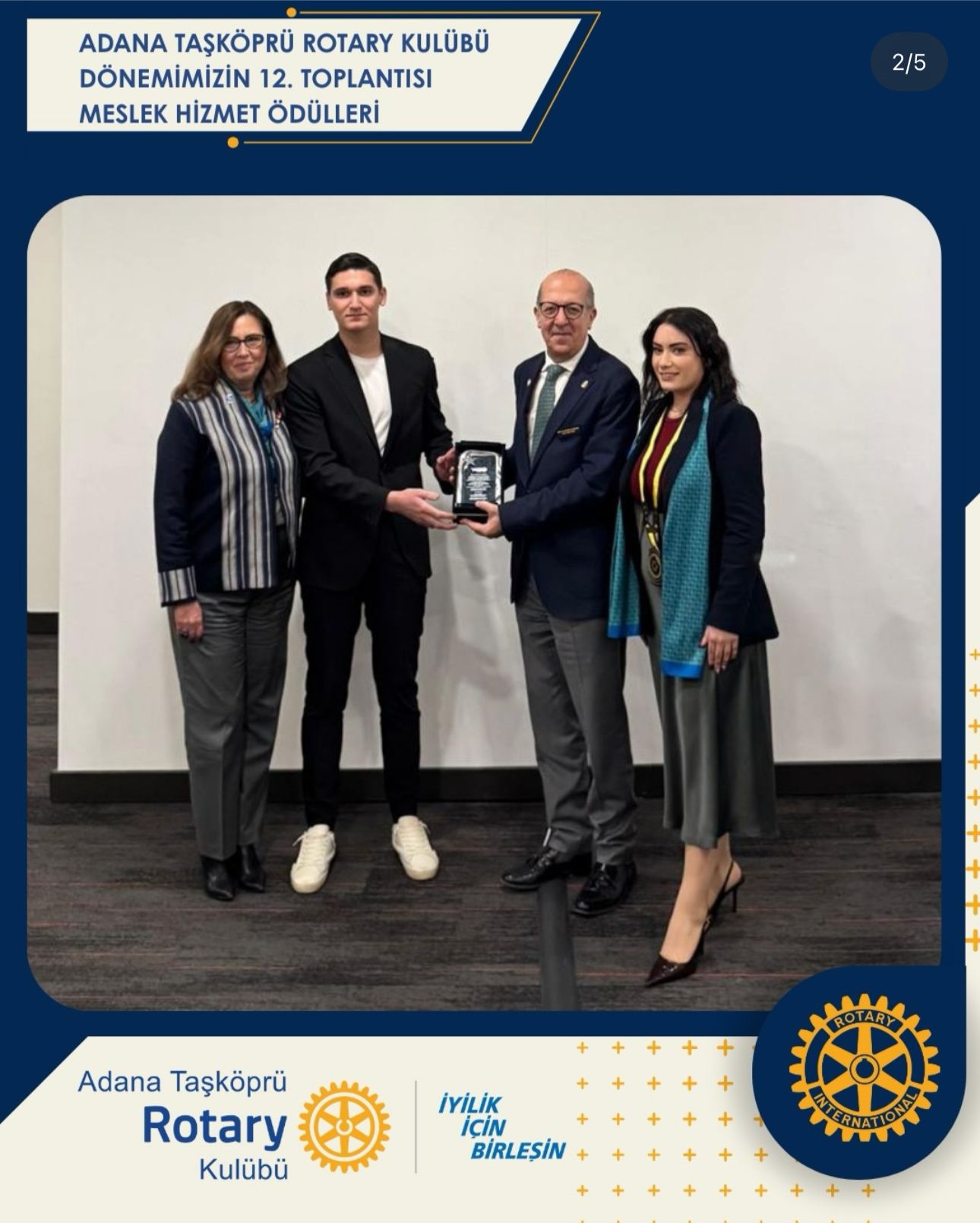 Adana Taşköprü Rotary Kulübü Meslek Hizmet Ödülleri