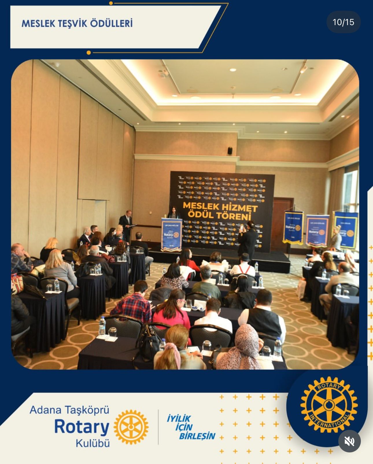 Adana Taşköprü Rotary Kulübü Meslek Hizmet Ödülleri