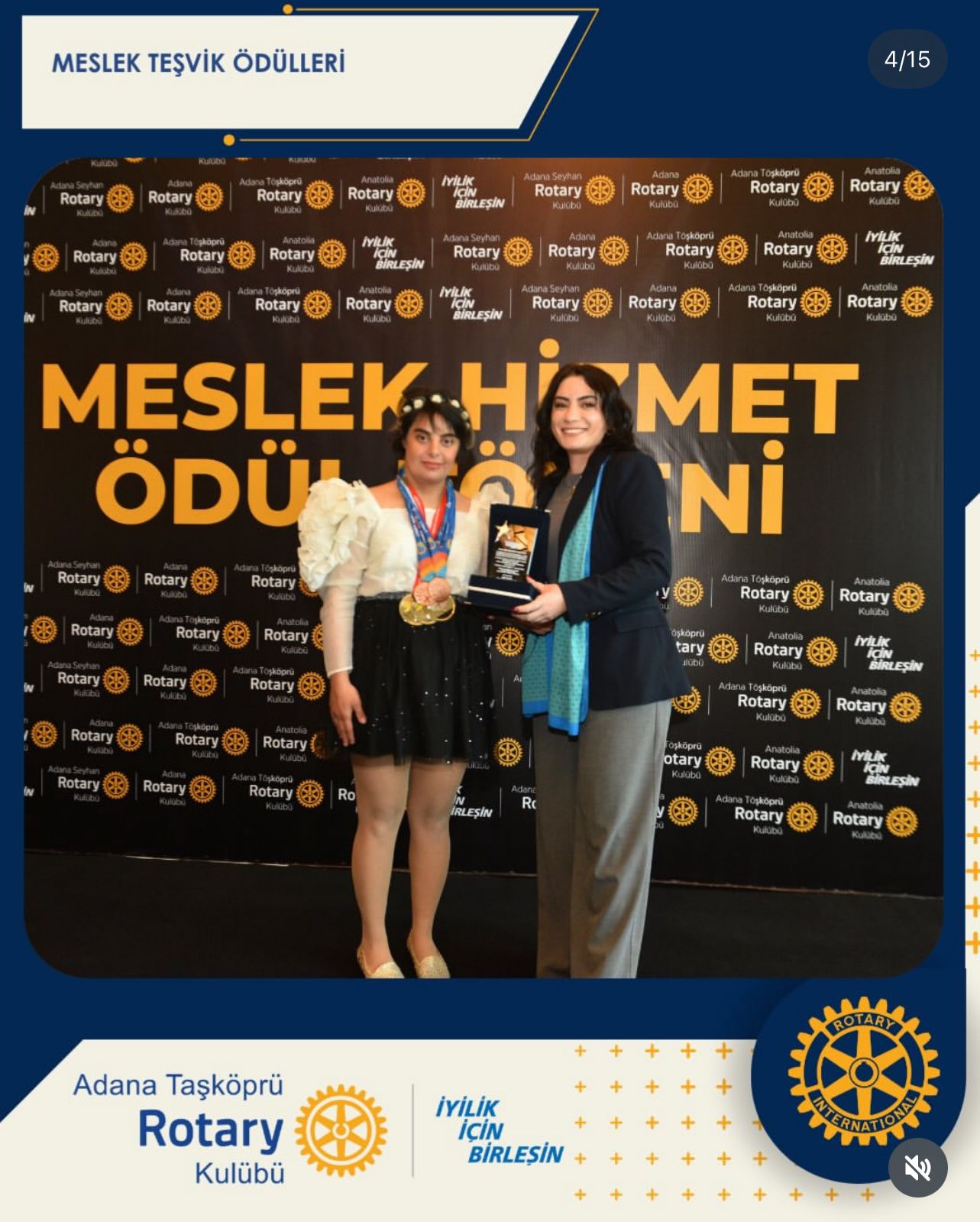 Adana Taşköprü Rotary Kulübü Meslek Hizmet Ödülleri