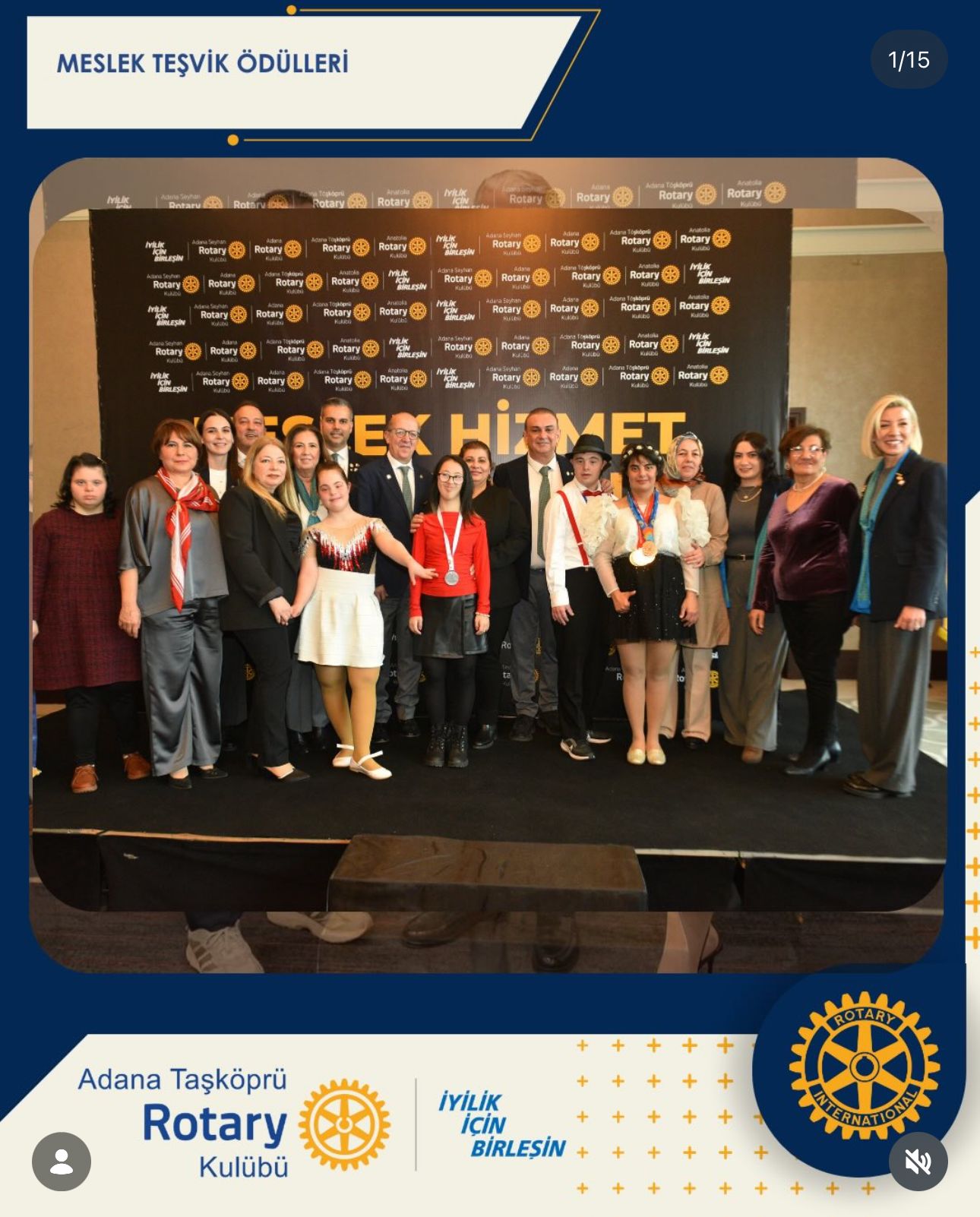 Adana Taşköprü Rotary Kulübü Meslek Hizmet Ödülleri