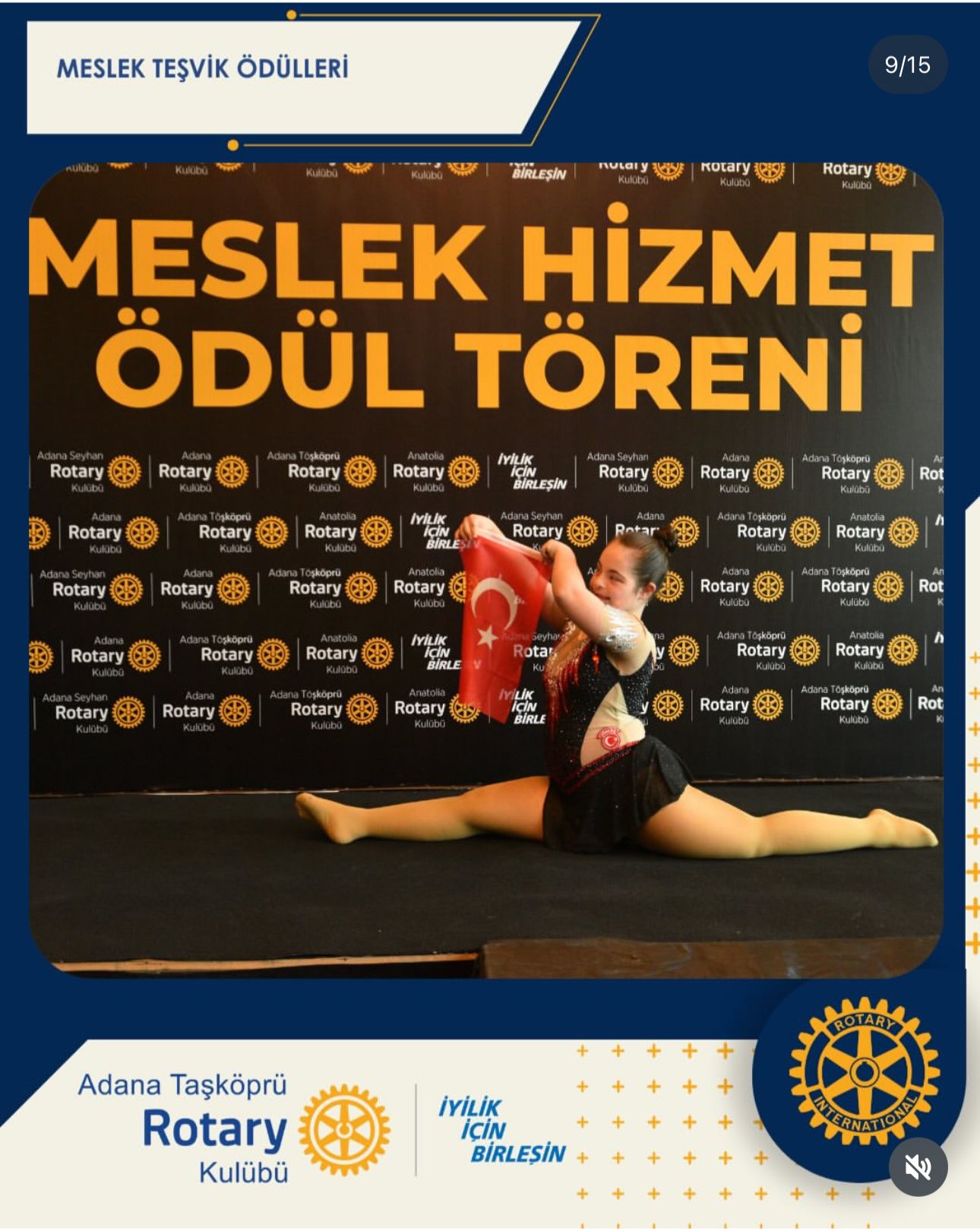 Adana Taşköprü Rotary Kulübü Meslek Hizmet Ödülleri