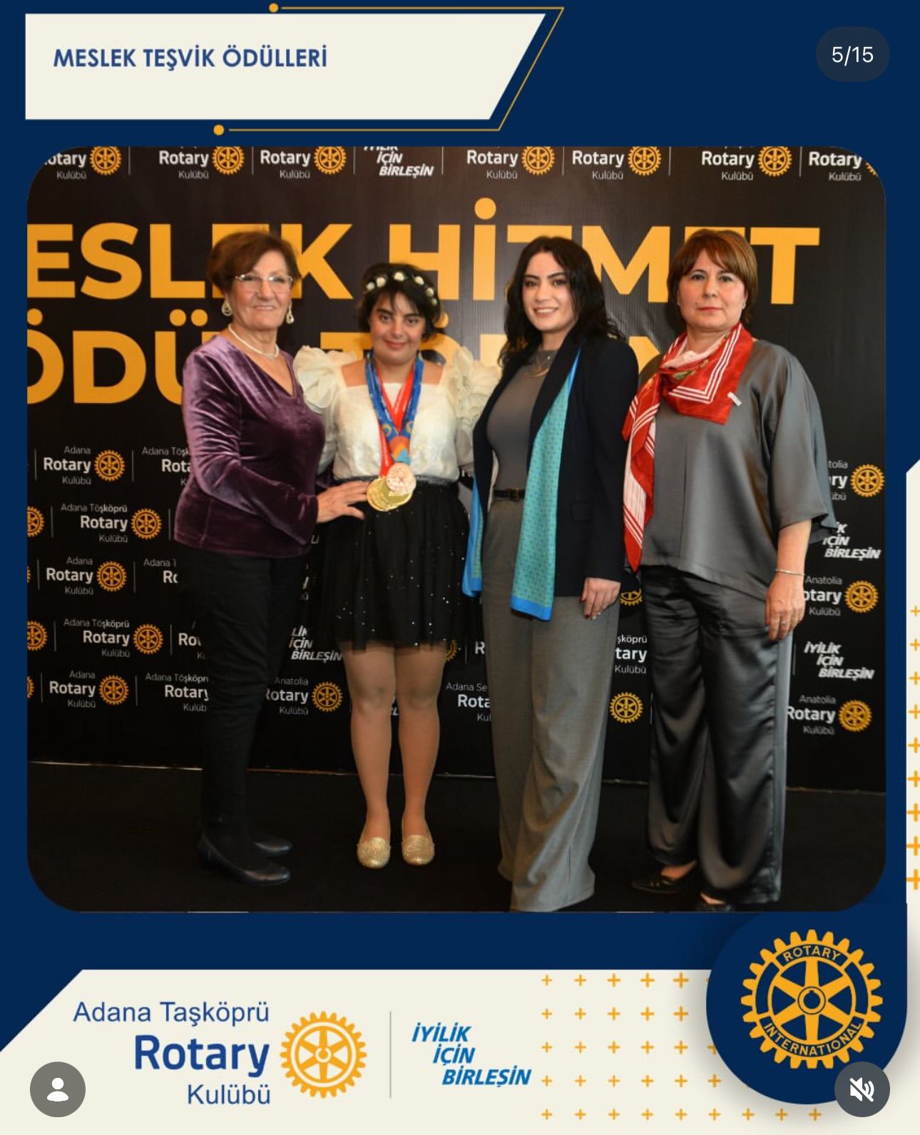 Adana Taşköprü Rotary Kulübü Meslek Hizmet Ödülleri