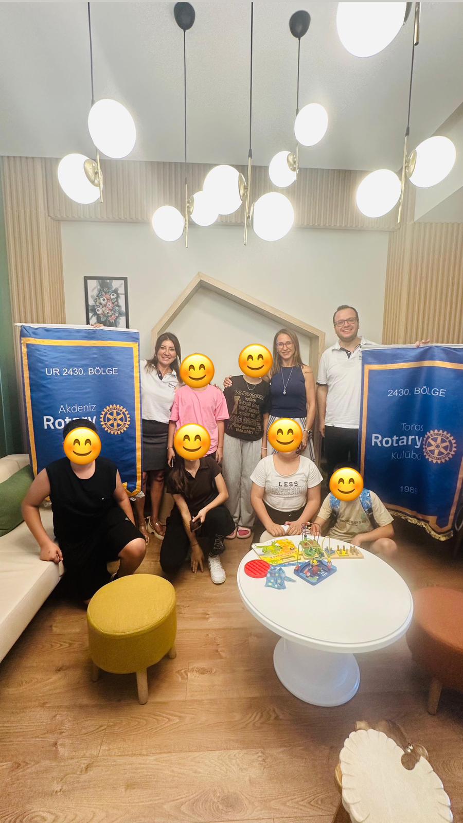 Akdeniz Rotary Kulübü Ruh Sağlığı Kapsamında Deprem Bölgesinde Gerçekleştirilen Projesi