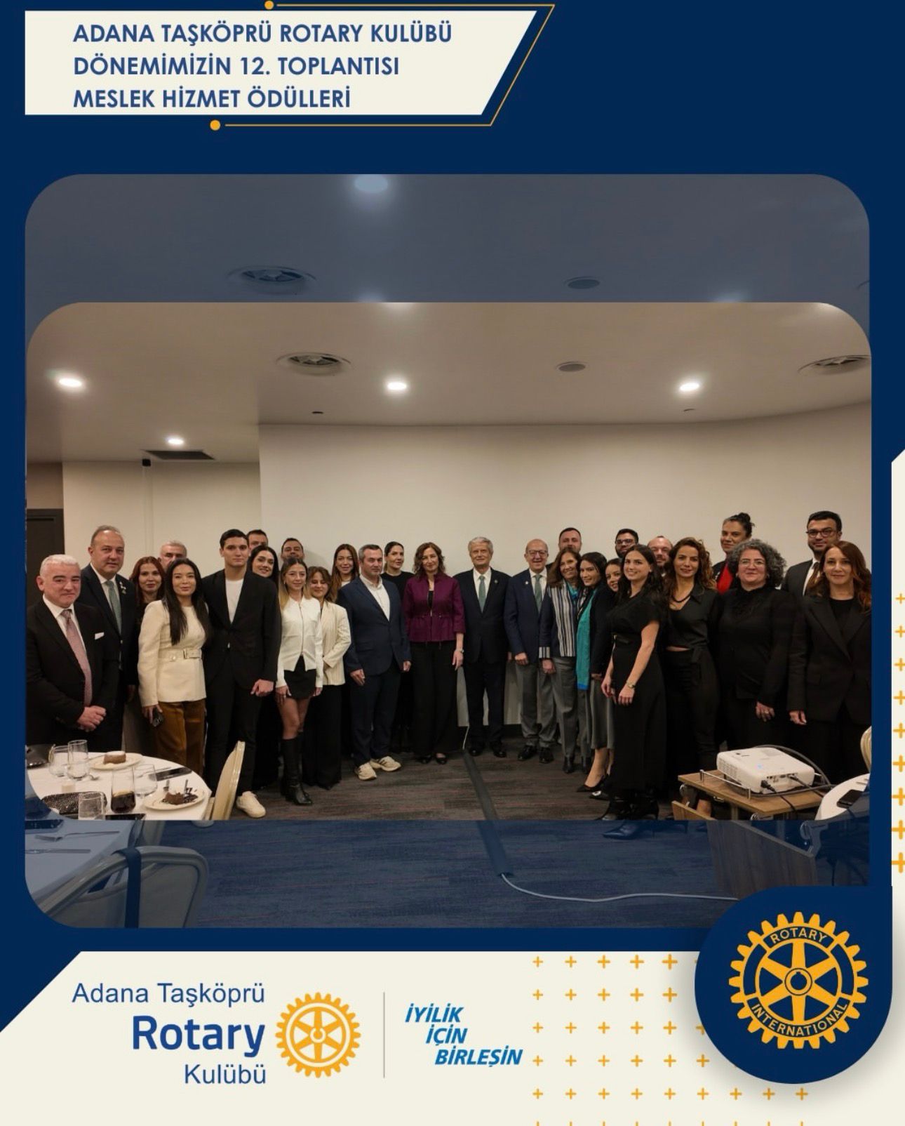 Adana Taşköprü Rotary Kulübü Günümüz Çağının Yeni Meslek Alanları Meslek Hizmet Ödülü