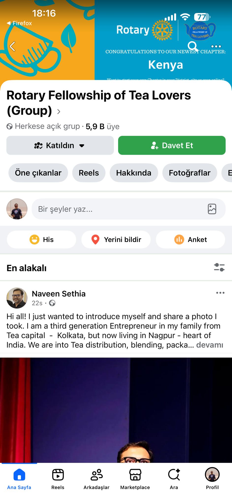 Akdeniz Rotary Kulübü UR Hobi Komitelerine katılım Projesi