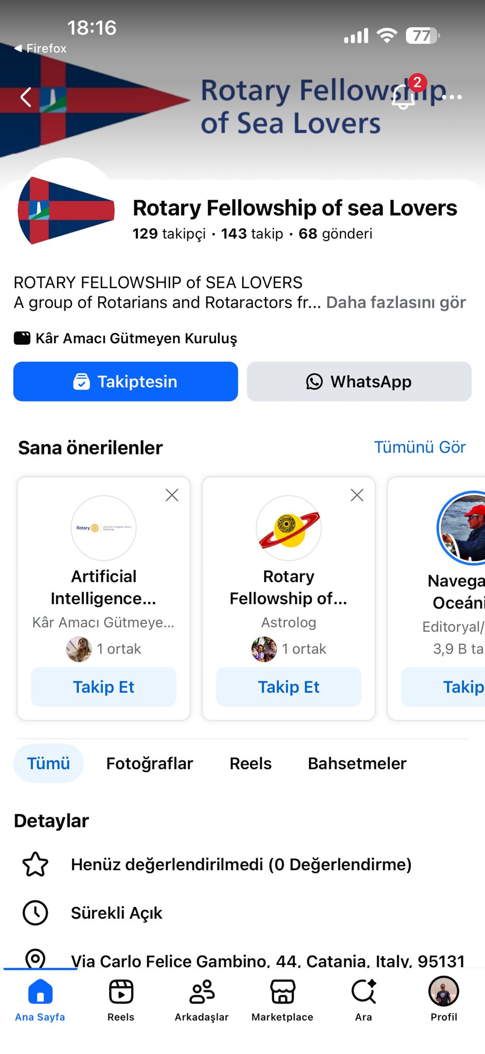 Akdeniz Rotary Kulübü UR Hobi Komitelerine katılım Projesi