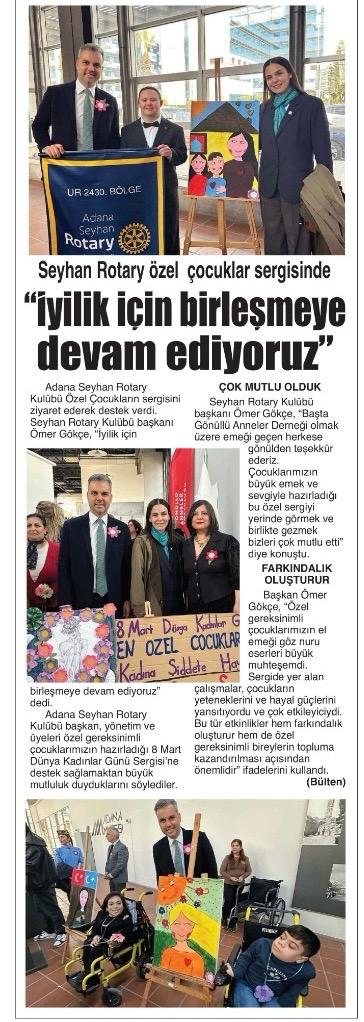 Toplum Hizmetleri , Resim Sergisini Basında Yayınlatmak