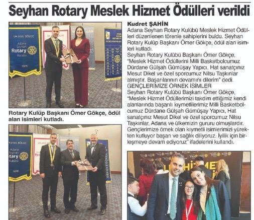 Meslek Hizmetleri, Meslek Ödüllerini Basında Yayınlatmak