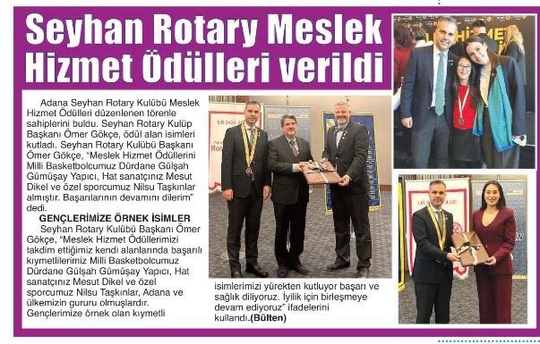 Meslek Hizmetleri, Meslek Ödüllerini Basında Yayınlatmak