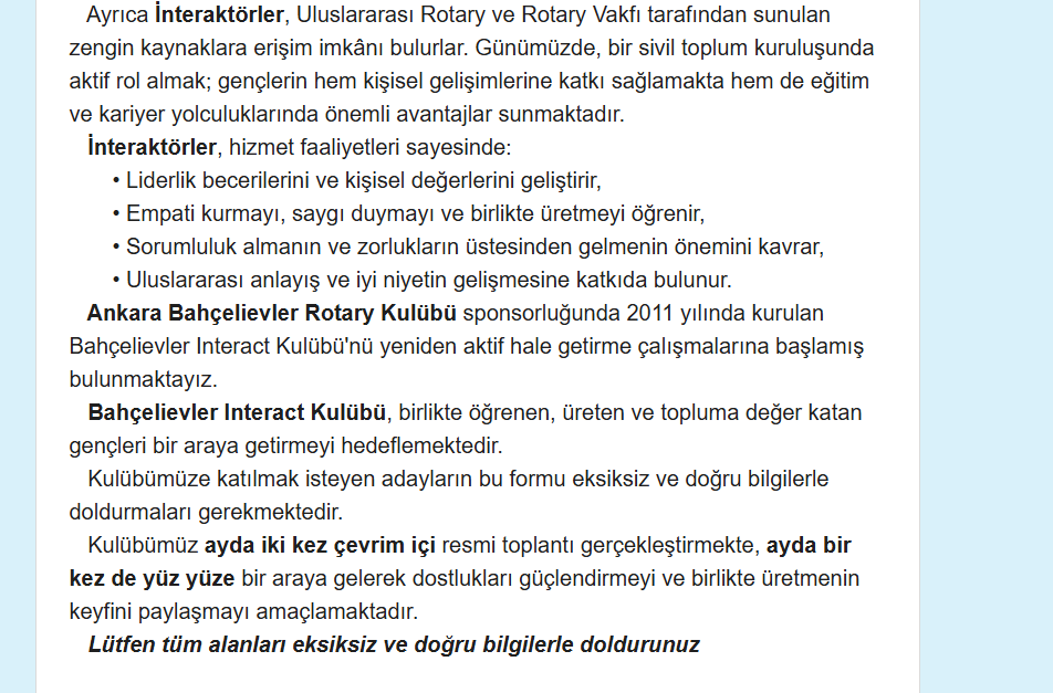 Bahçelievler Intaract Kulübü