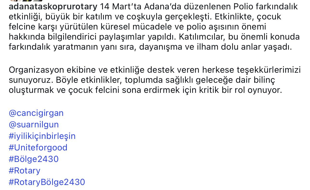 Adana Taşköprü Rotary Kulübü Kurumsal Kimliğin Kullanımı