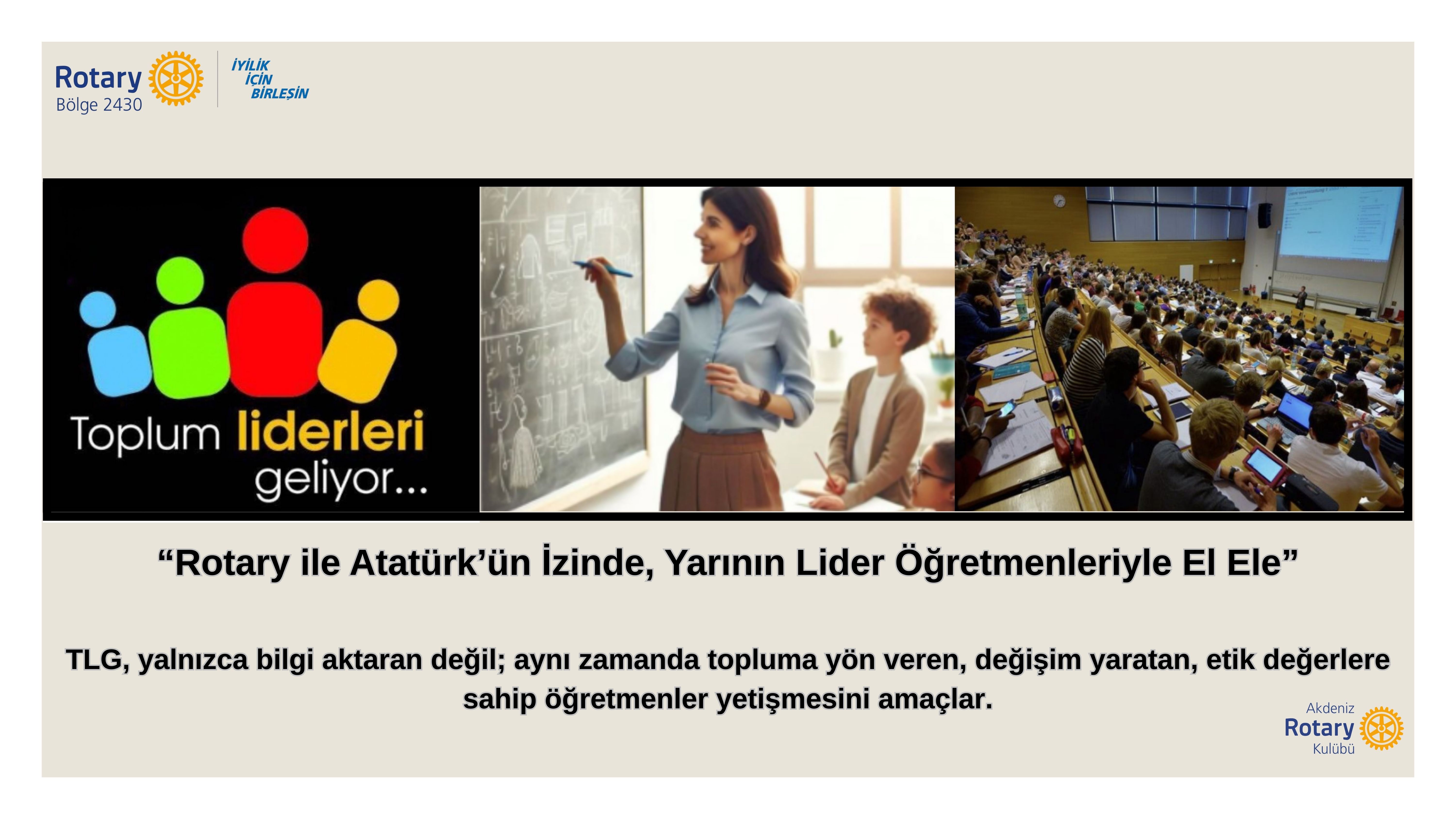 Akdeniz Rotary Kulübü Masa Takvimi Projesi