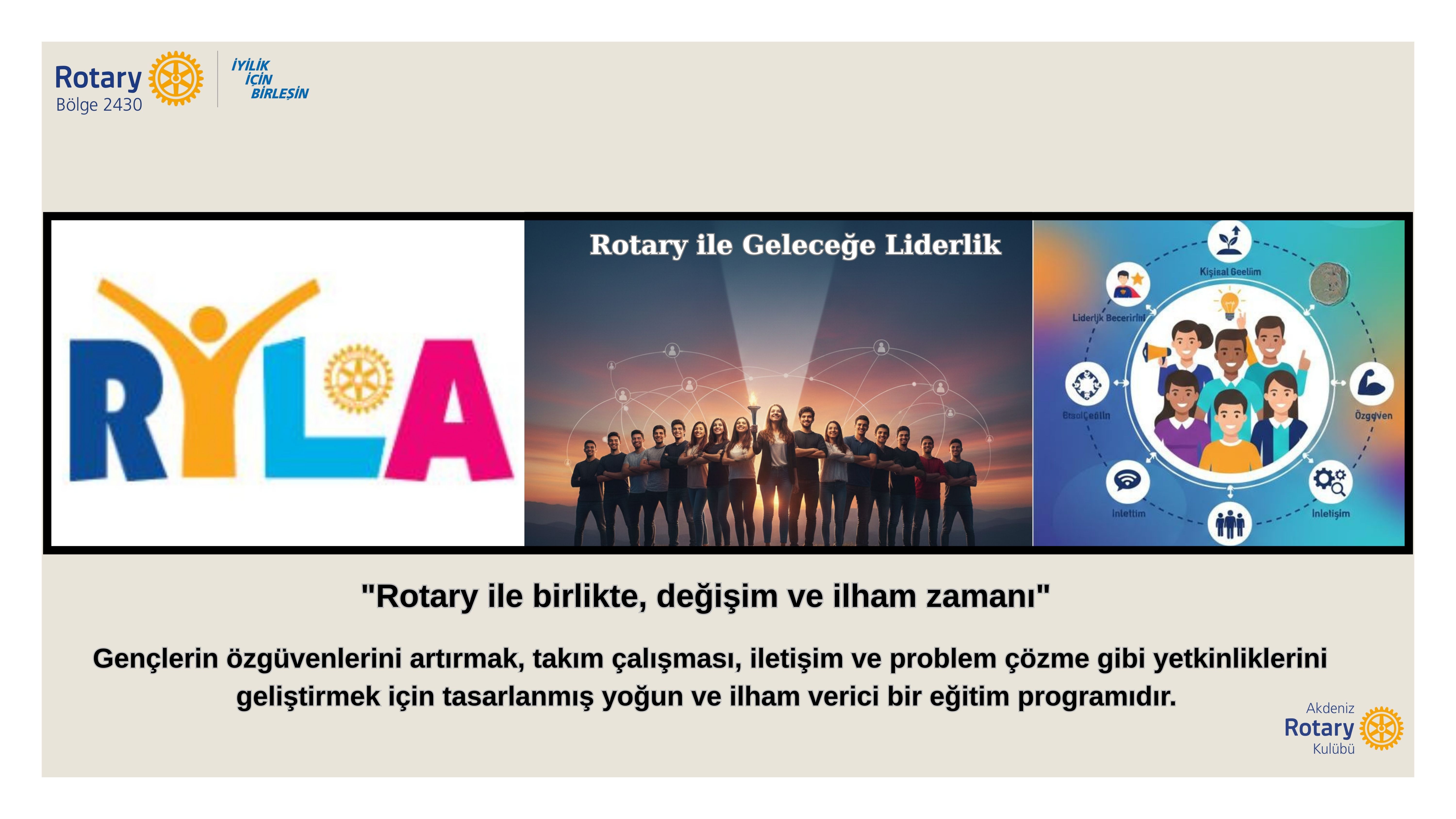 Akdeniz Rotary Kulübü Masa Takvimi Projesi
