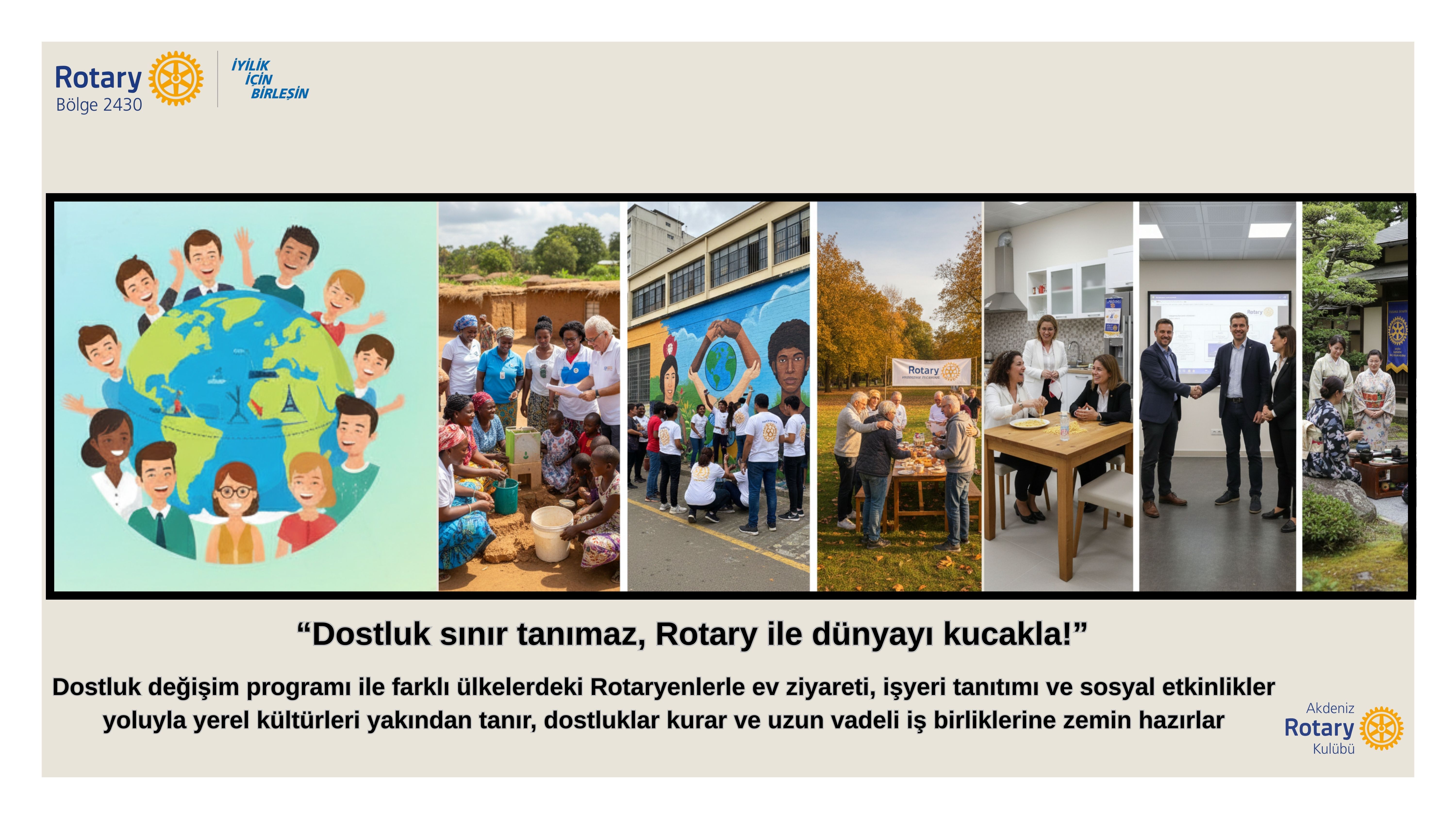 Akdeniz Rotary Kulübü Masa Takvimi Projesi