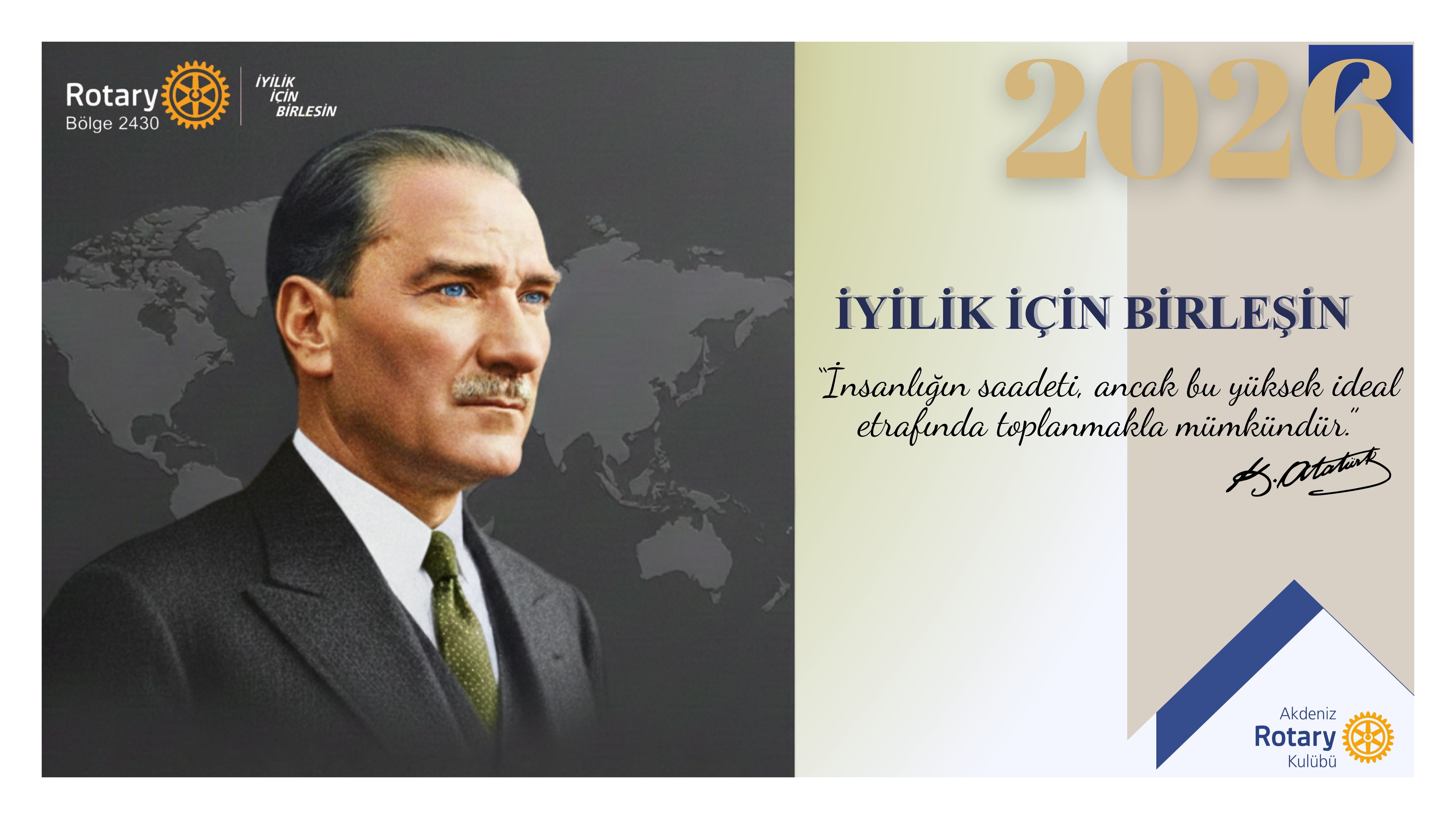 Akdeniz Rotary Kulübü Masa Takvimi Projesi