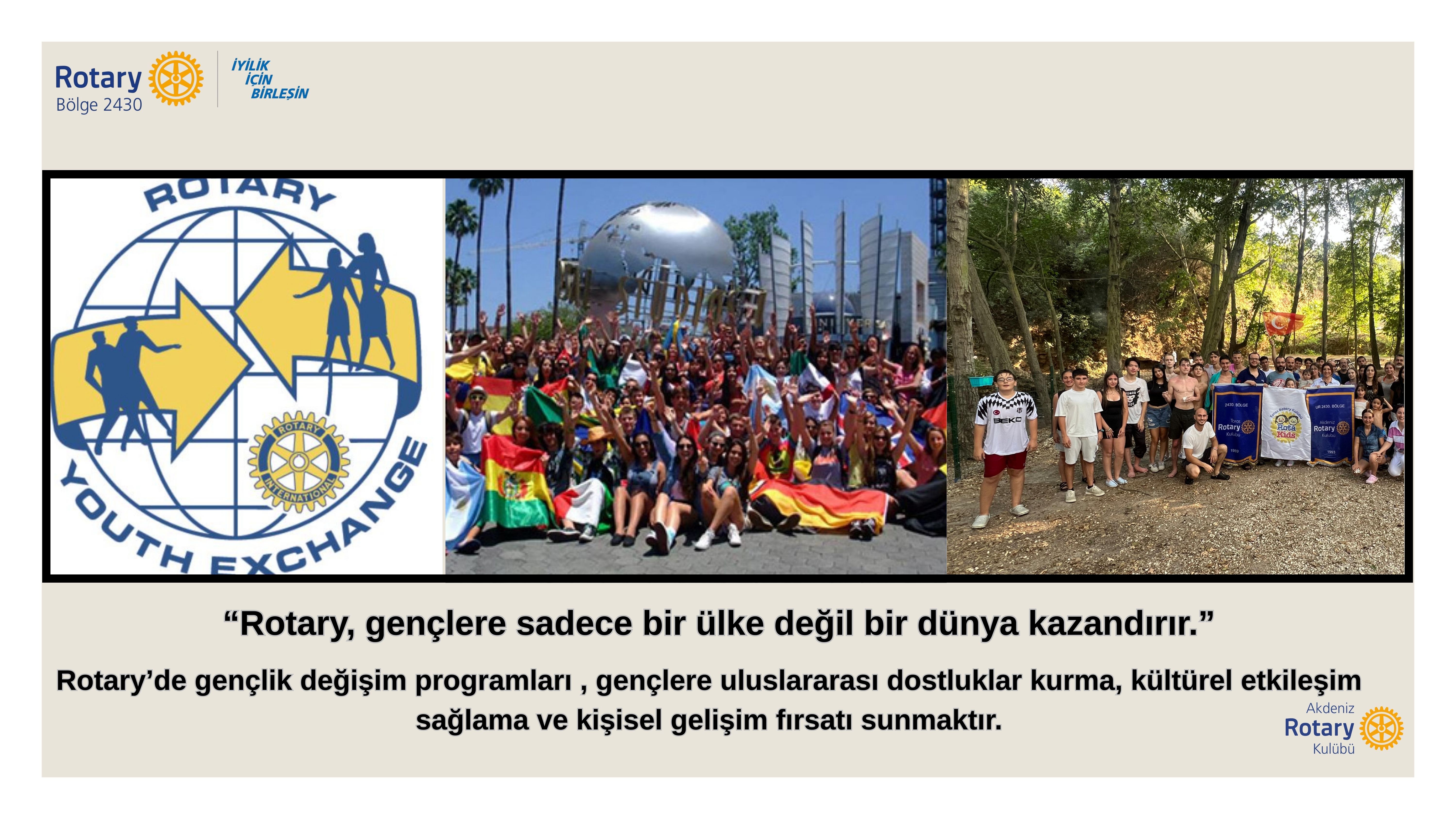 Akdeniz Rotary Kulübü Masa Takvimi Projesi