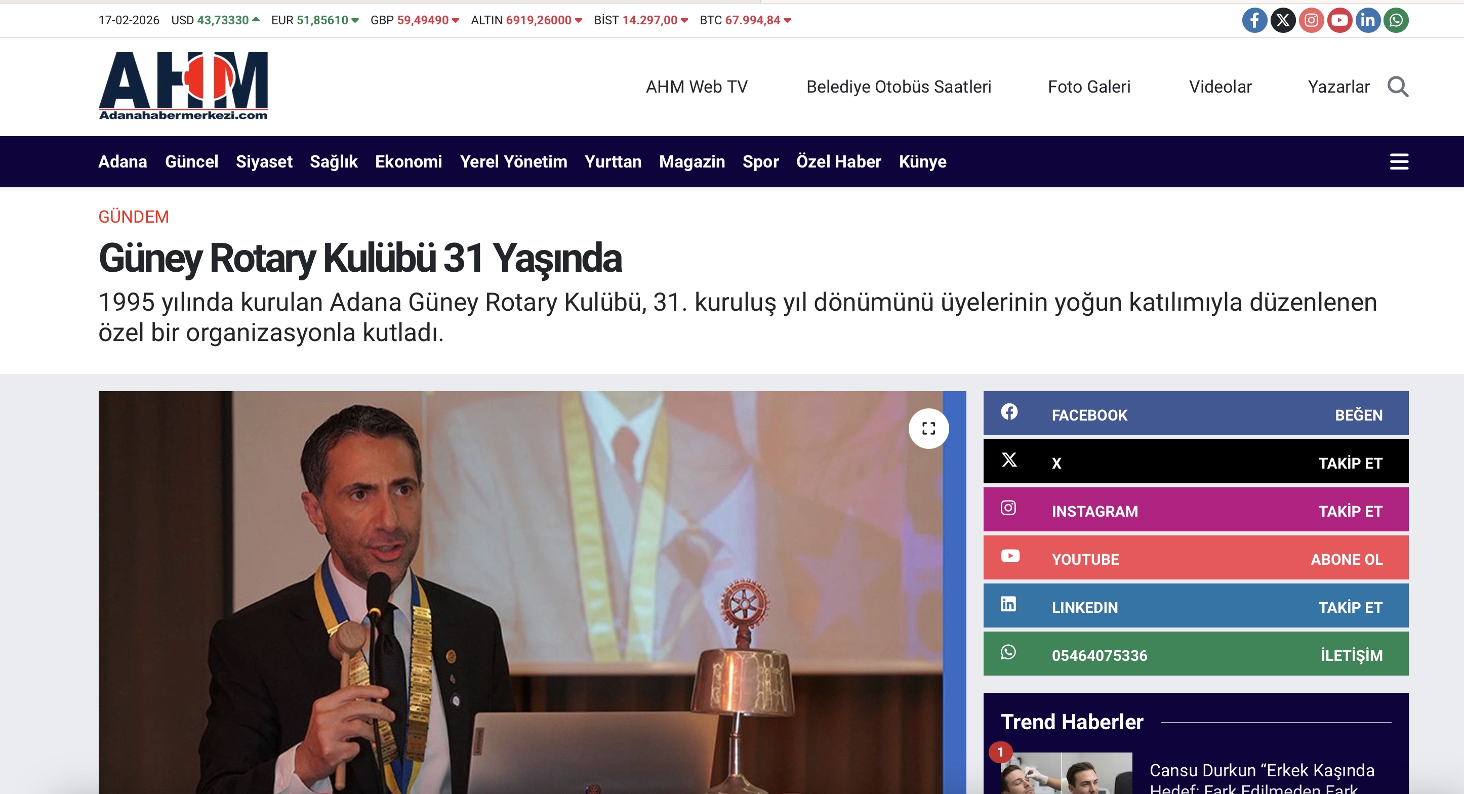 Kulüp Hizmetleri - Basın Haberleri