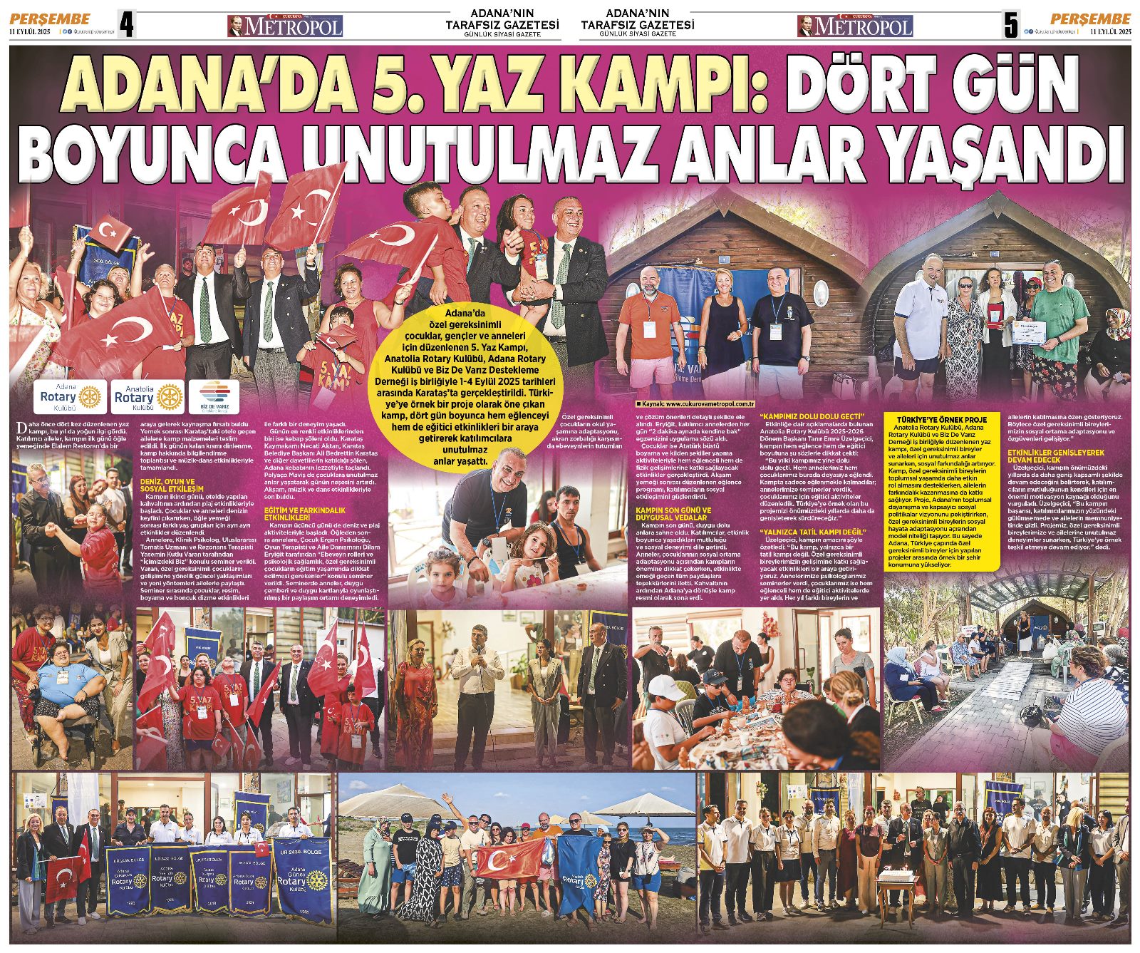 ADANADA 5. YAZ KAMPI